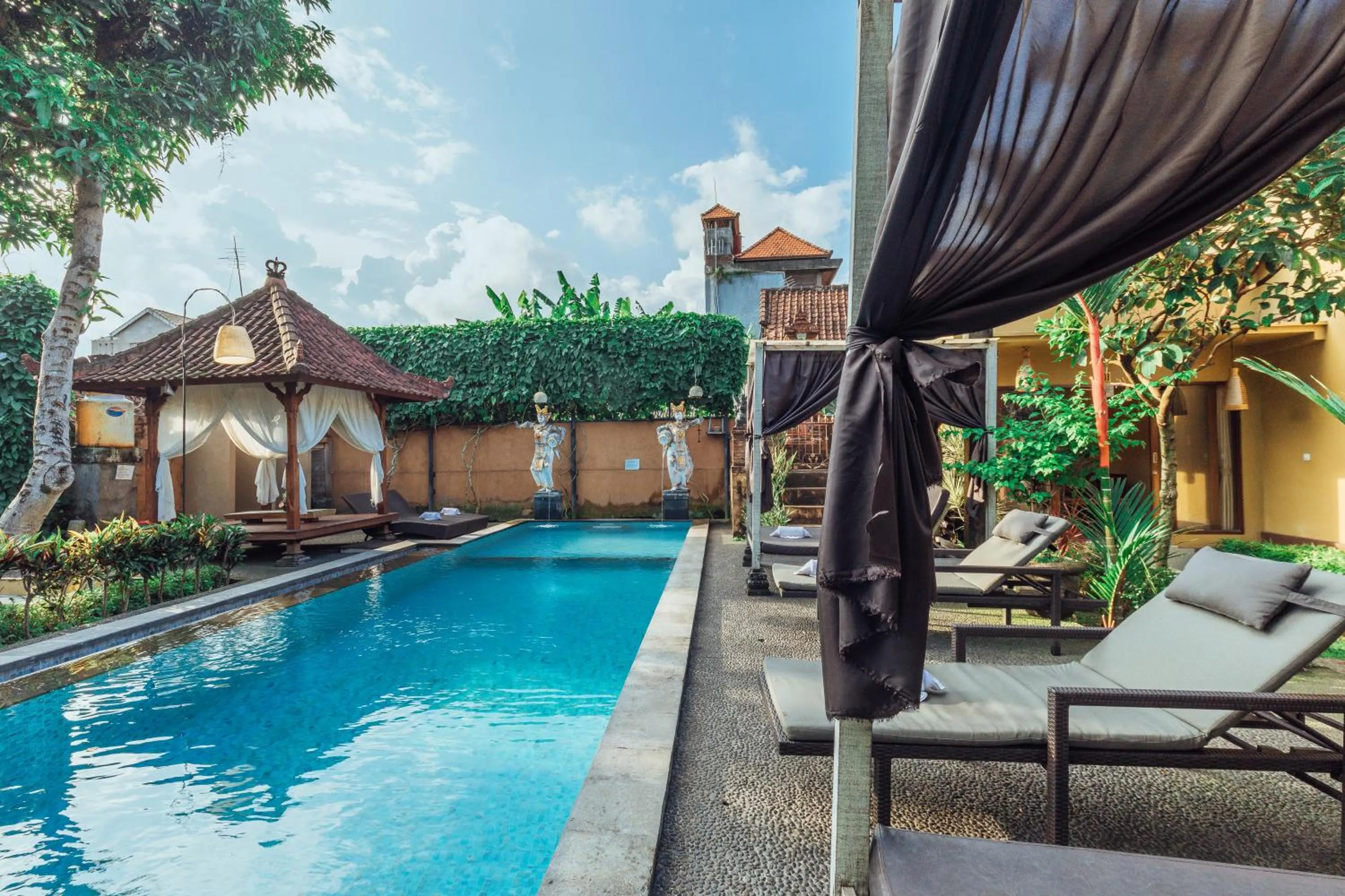 Pool view in Pondok Kutuh Guest House