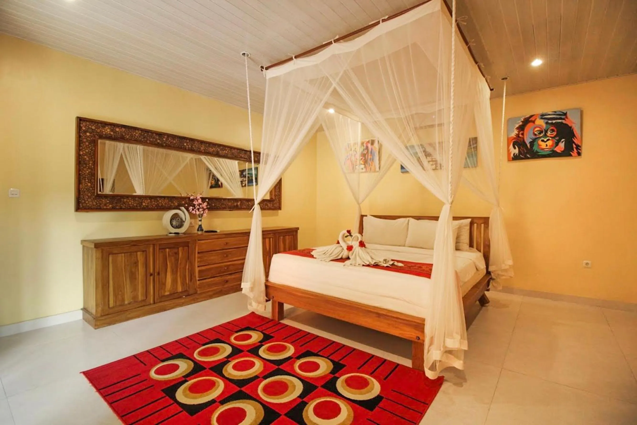 Bed in Pondok Kutuh Guest House