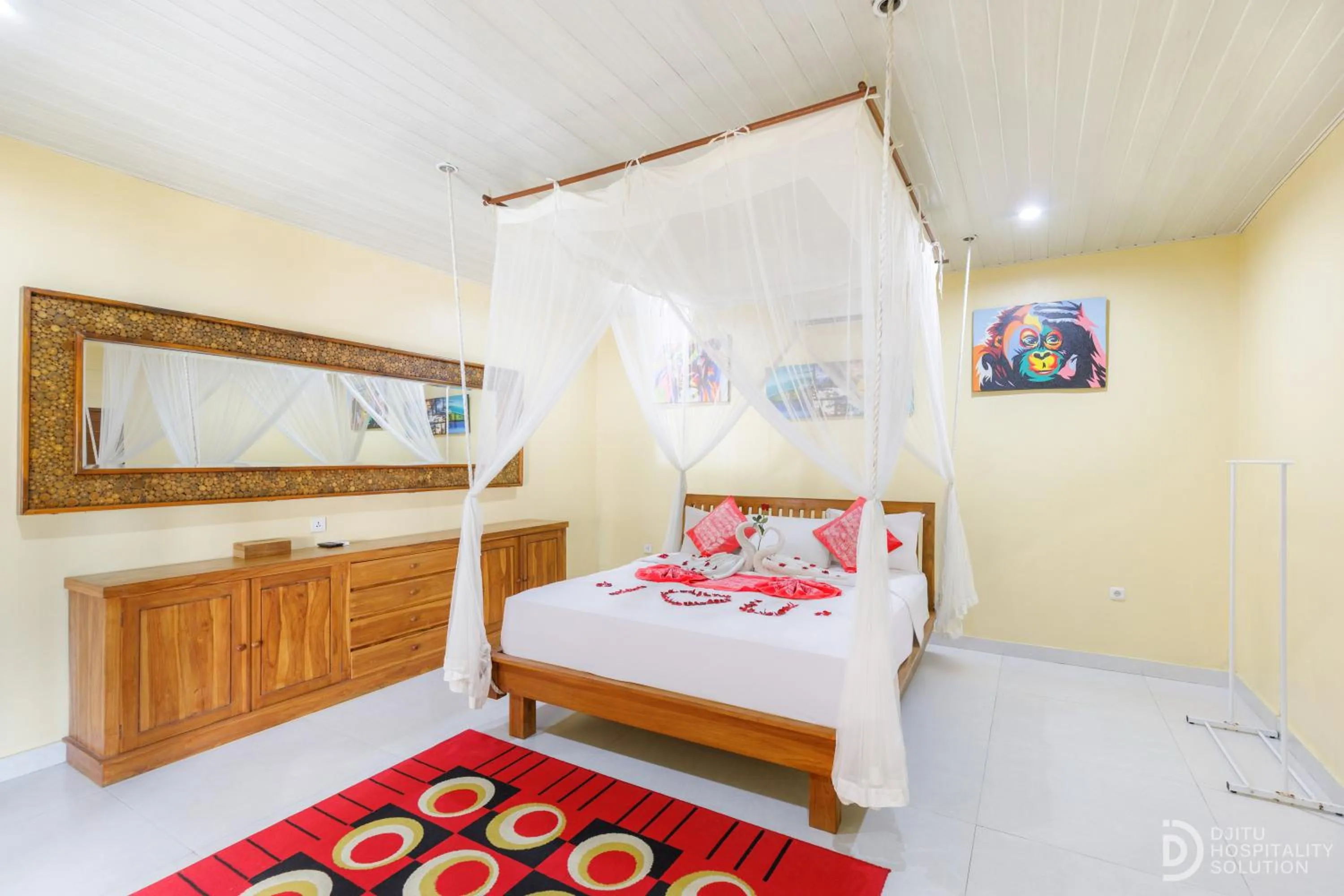Bed in Pondok Kutuh Guest House