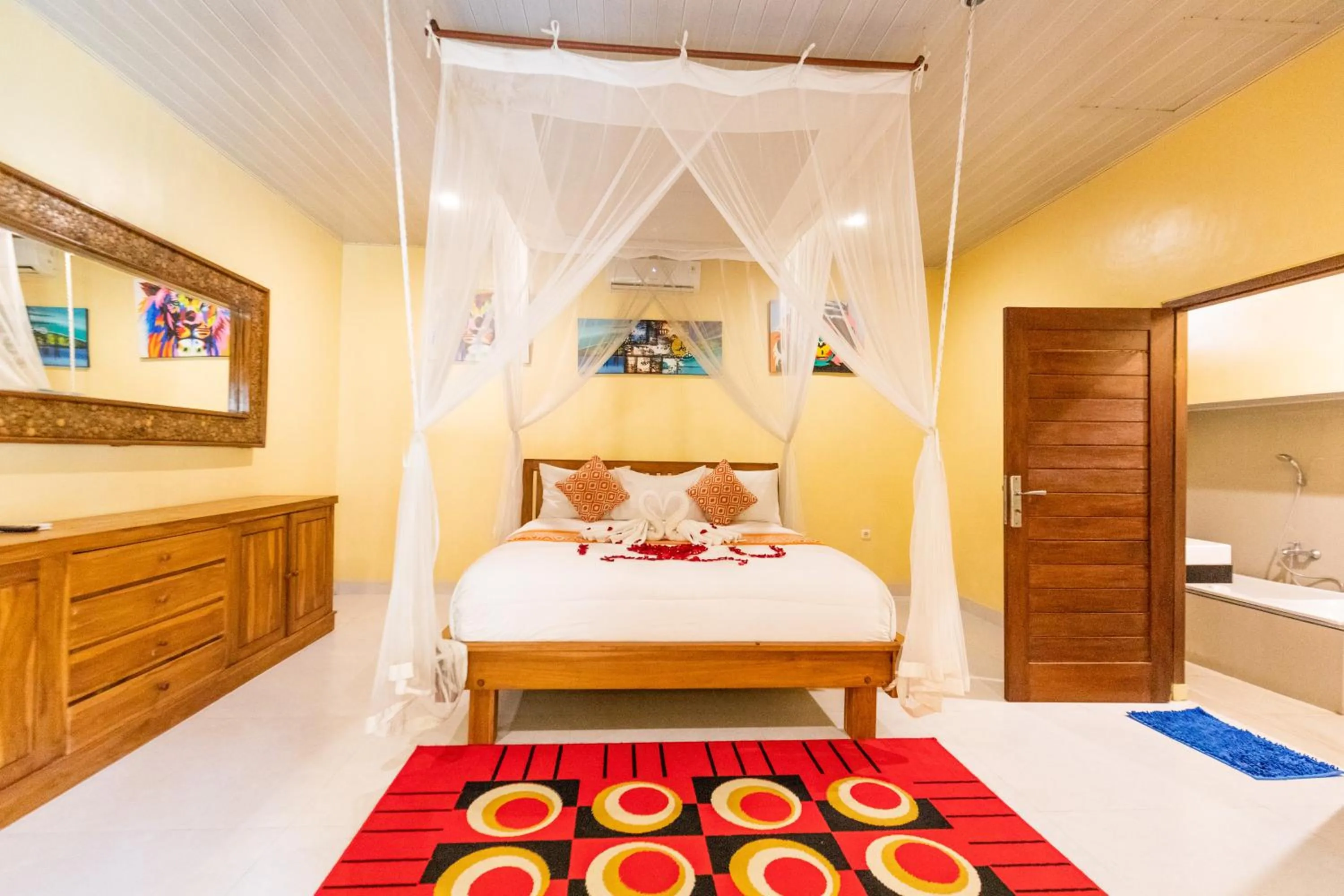 Bed in Pondok Kutuh Guest House