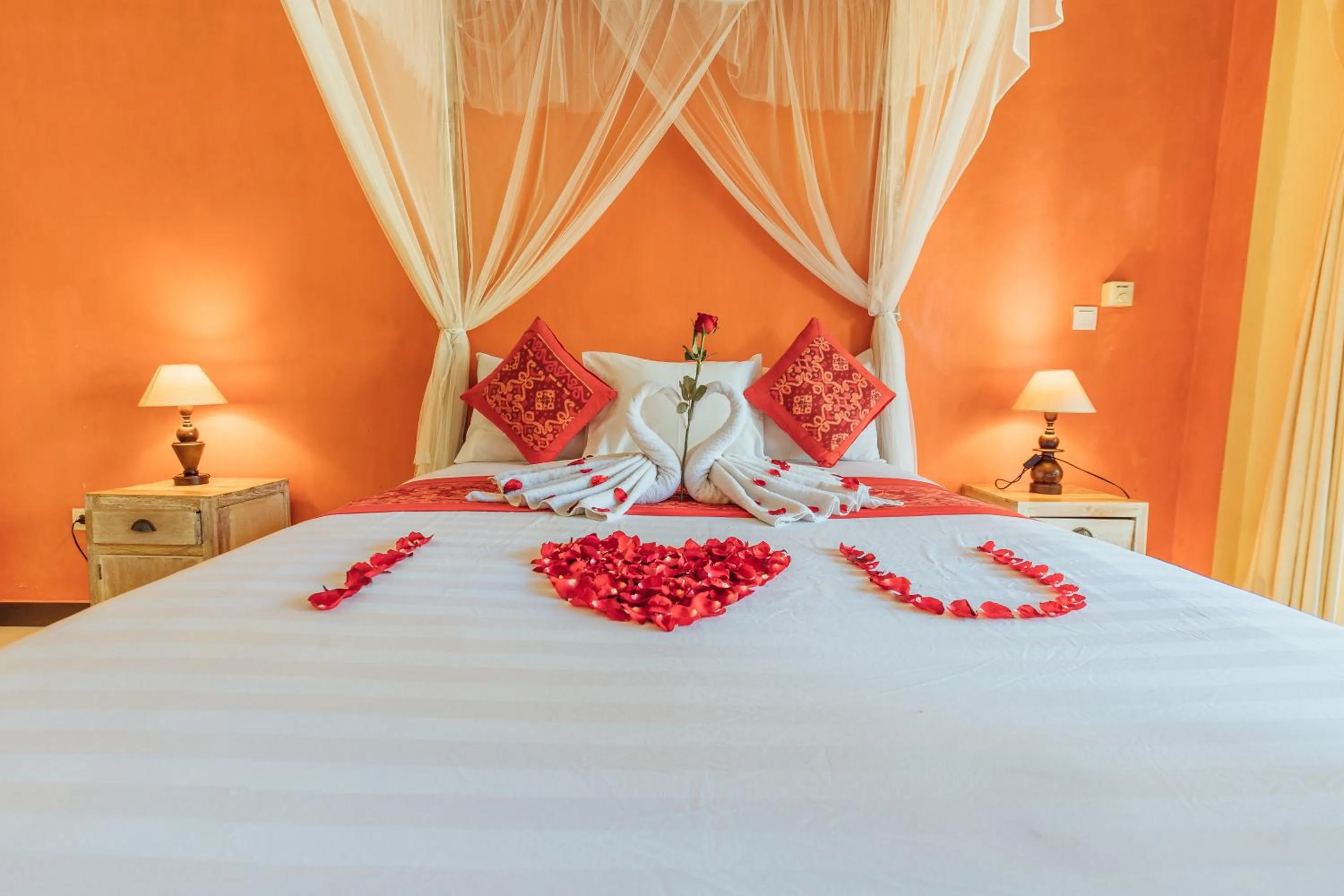 Bed in Pondok Kutuh Guest House