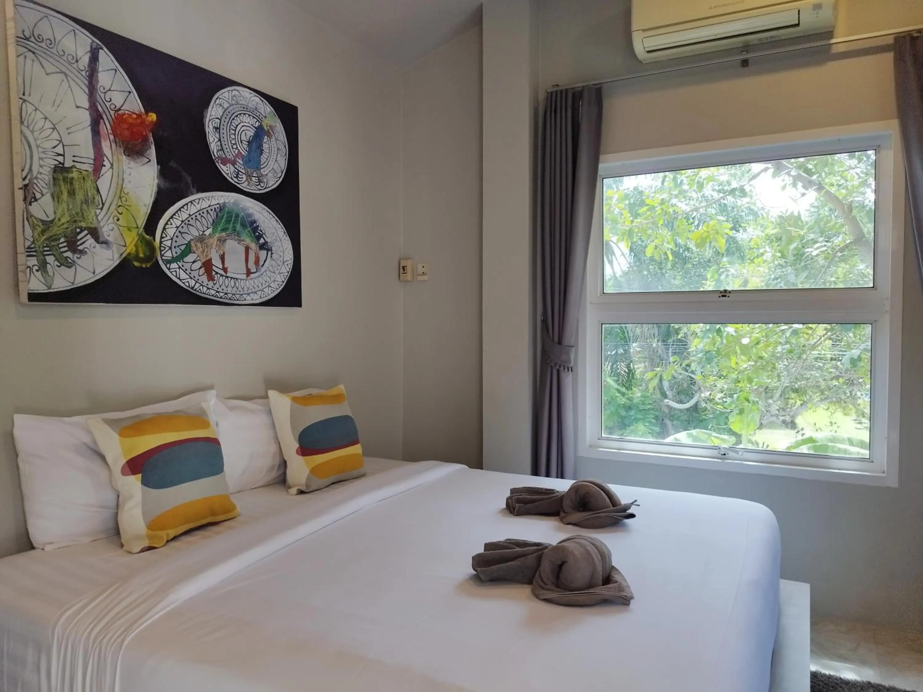 Bed in Seava House Ao-Nang Krabi