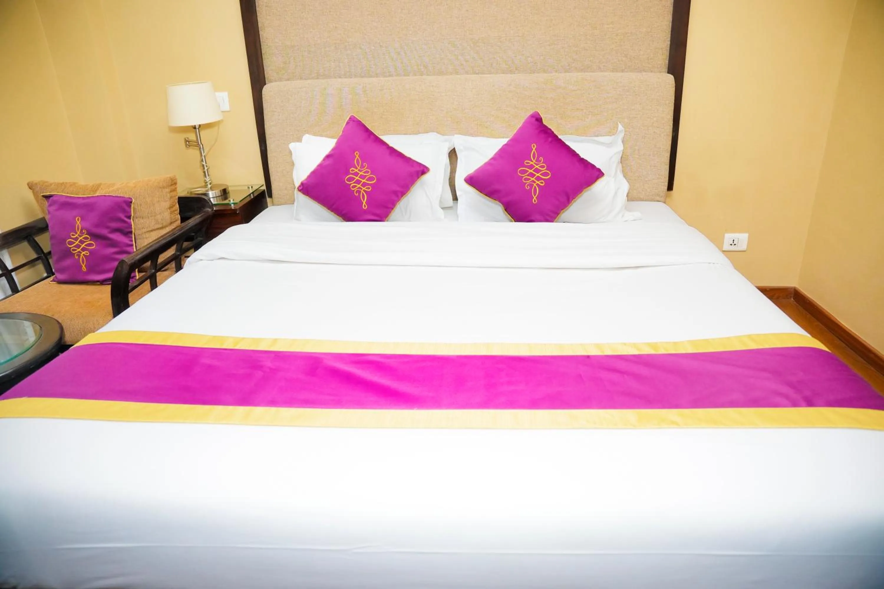 Bed in Hotel Harmika - Boudha, Kathmandu