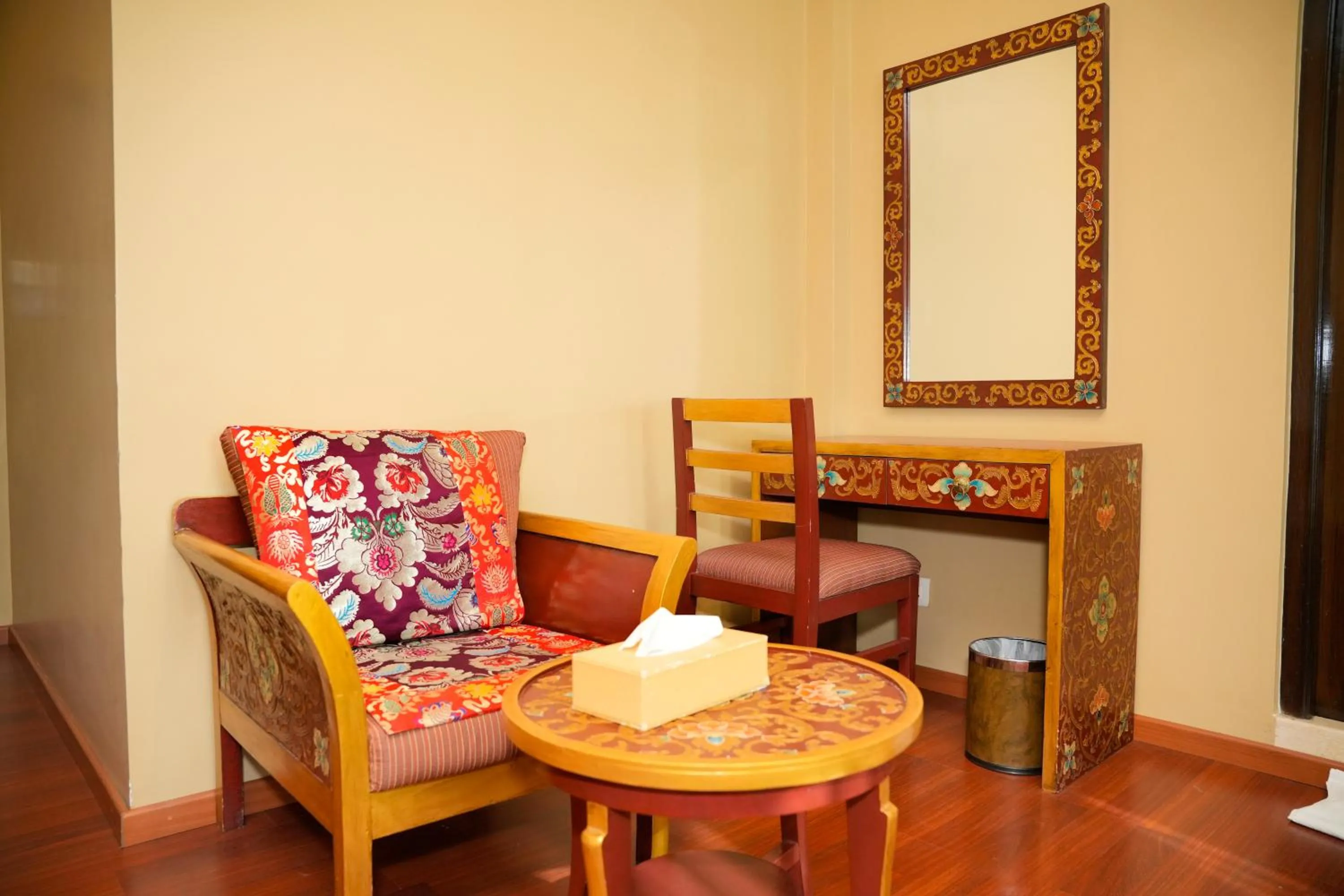 Seating area in Hotel Harmika - Boudha, Kathmandu