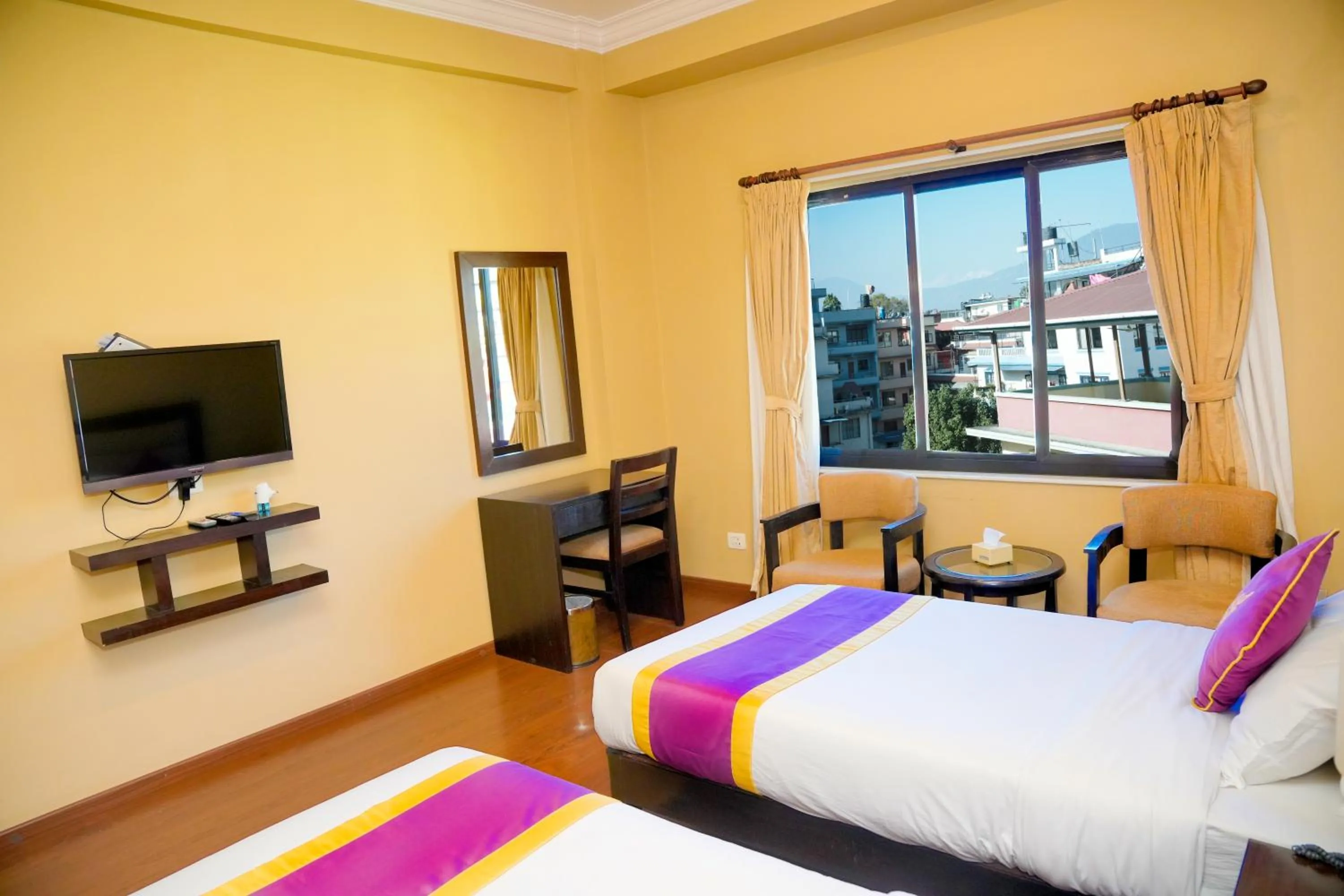 Bed in Hotel Harmika - Boudha, Kathmandu