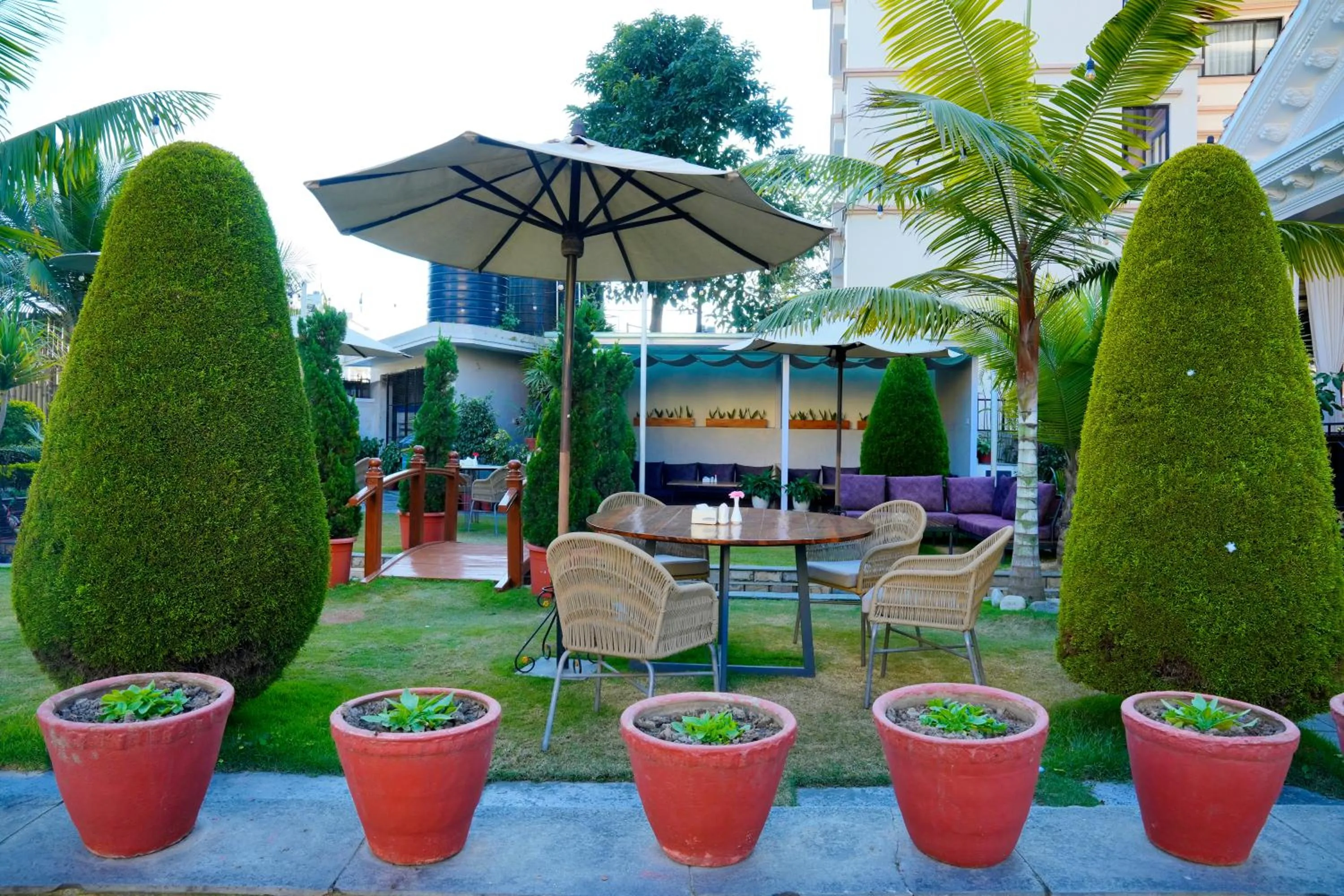 Garden in Hotel Harmika - Boudha, Kathmandu