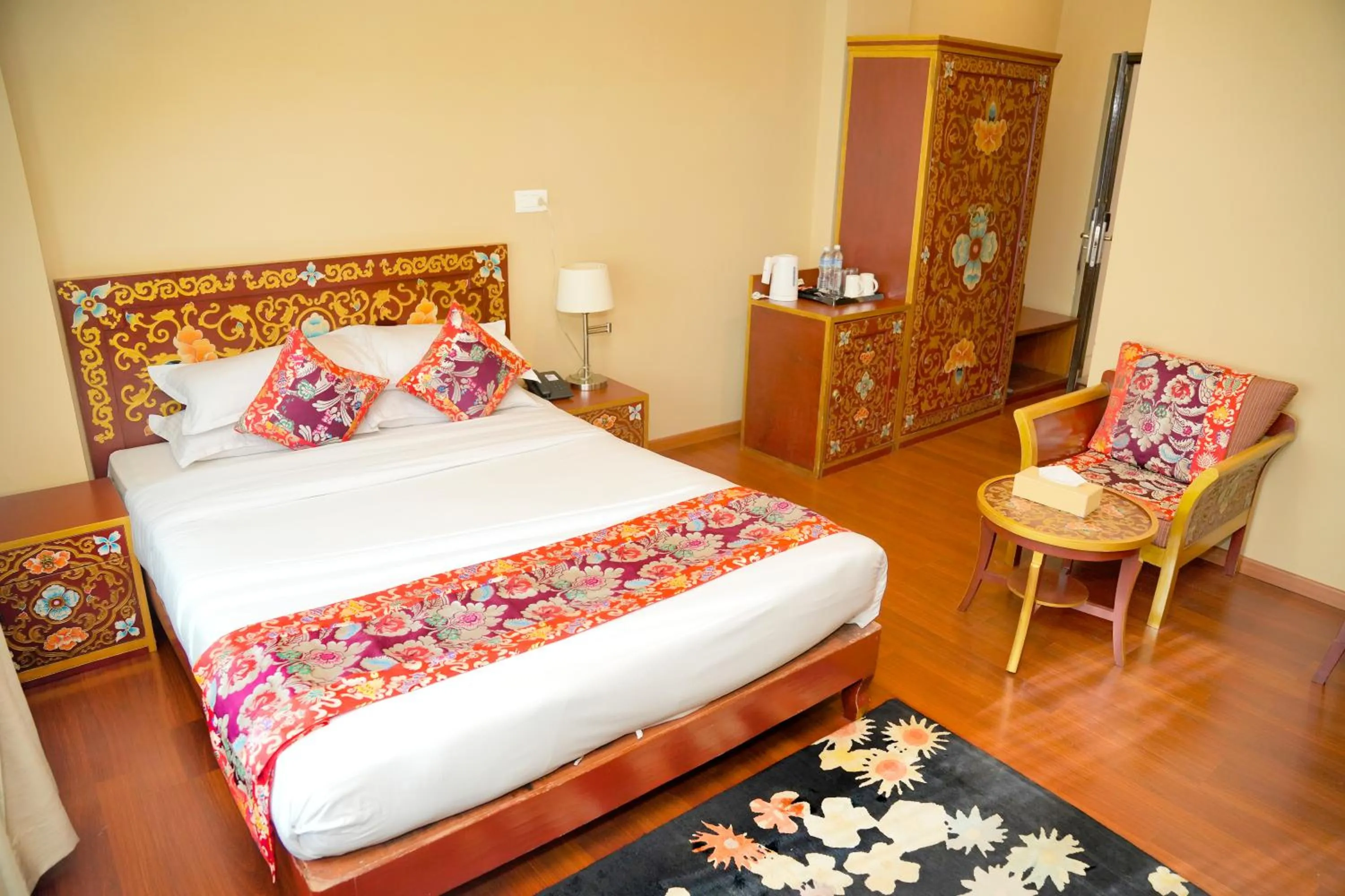 Bed in Hotel Harmika - Boudha, Kathmandu