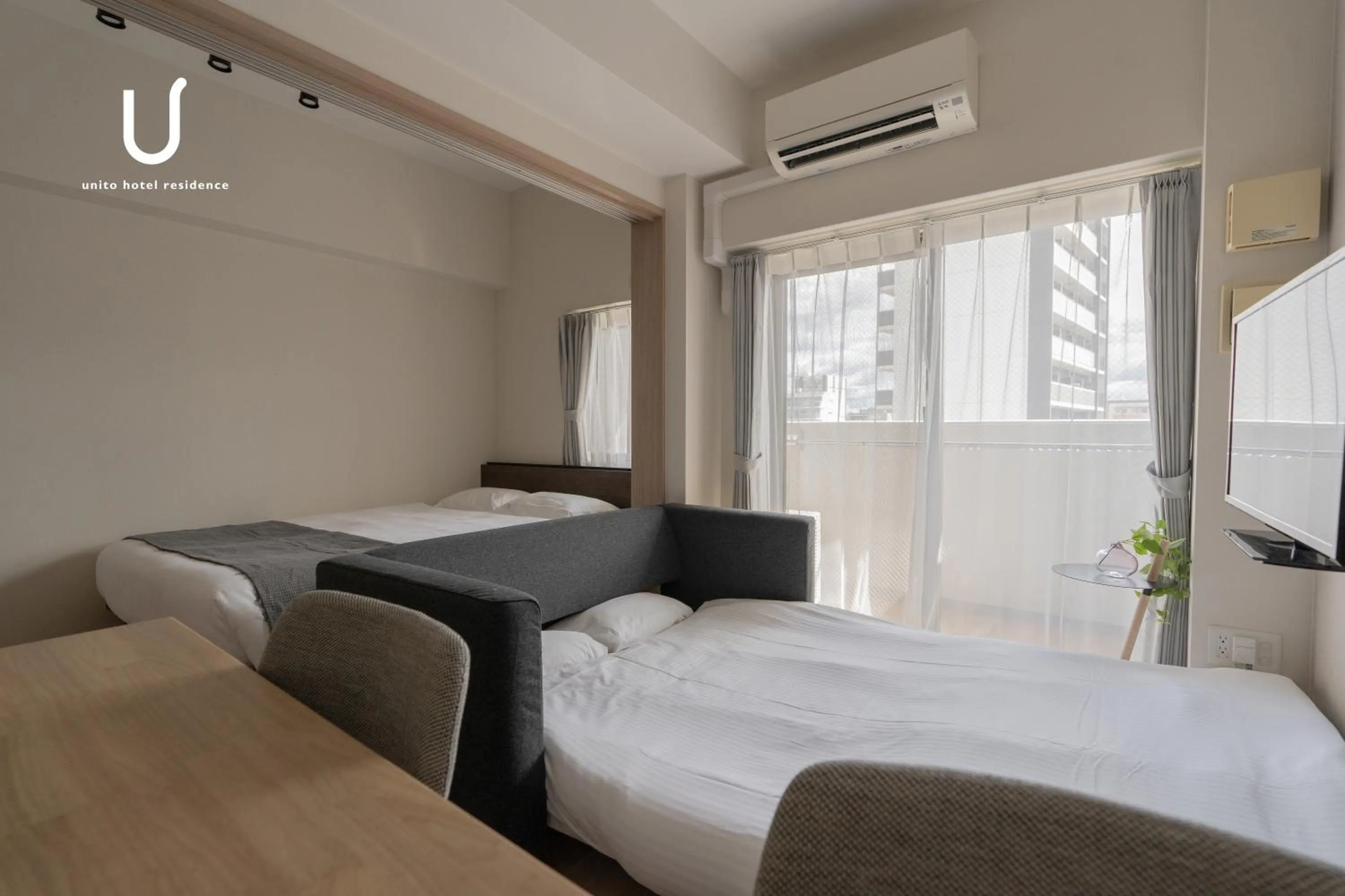 Bed in Hotel Residence unito NAMBA Motomachi