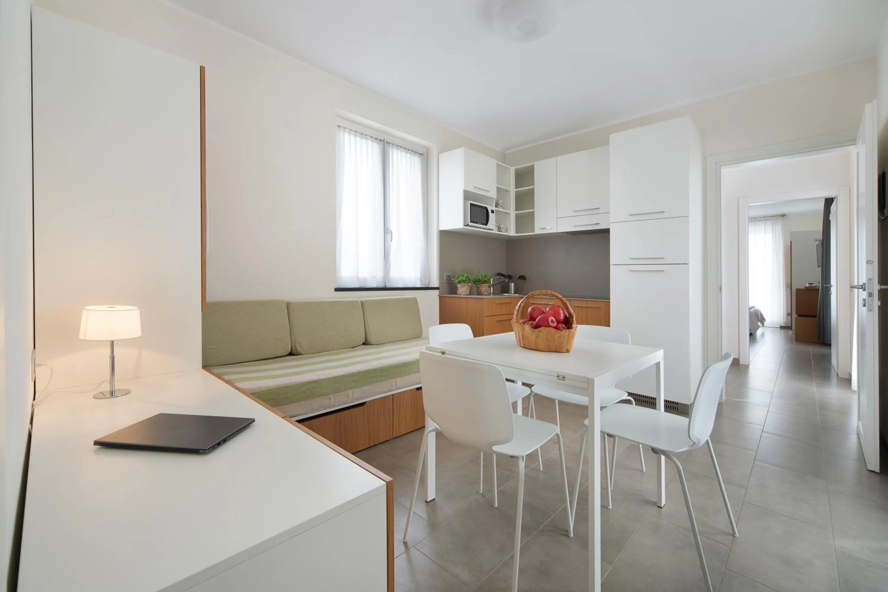 Kitchen or kitchenette in Hotel Residence Laigueglia free parking