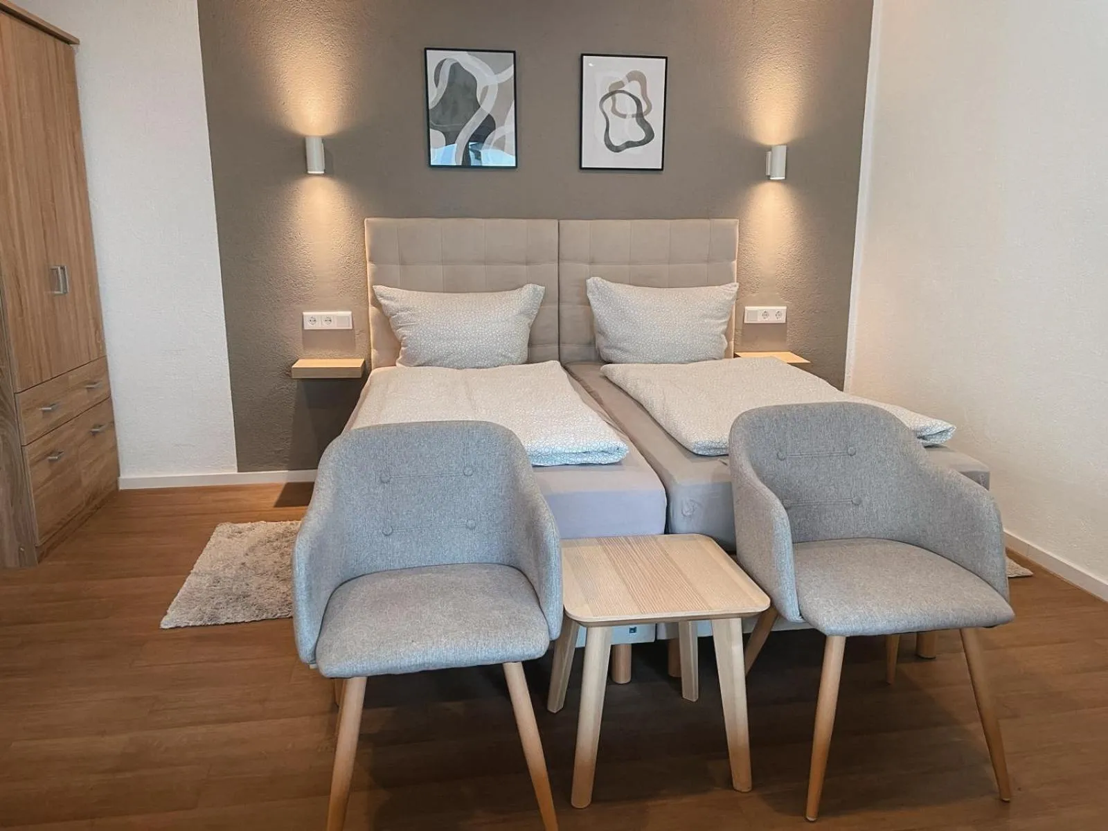 Bed in Hotel Traube Rheinhessen