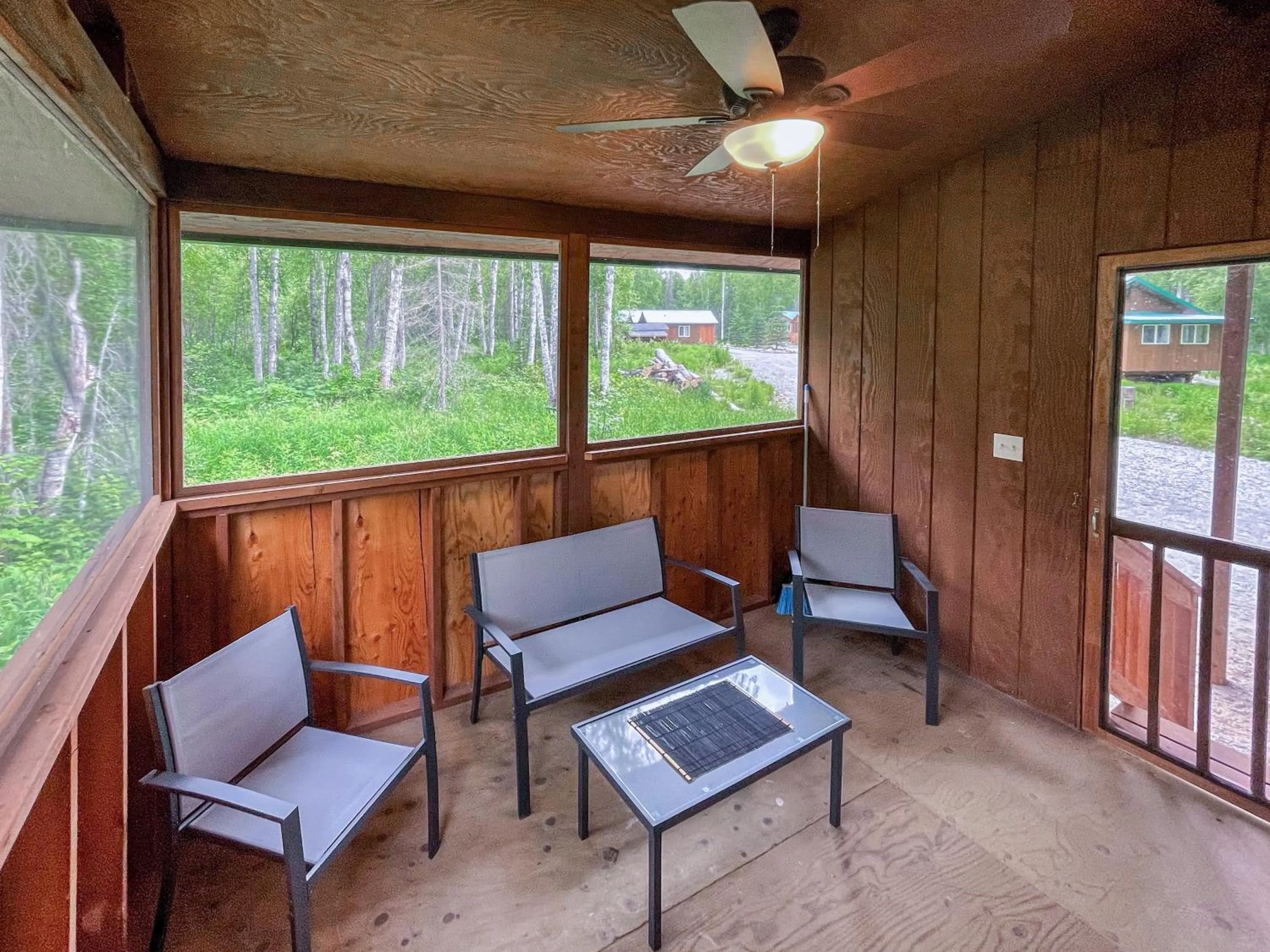 Balcony/Terrace in Talkeetna Wilderness Lodge & Cabin Rentals