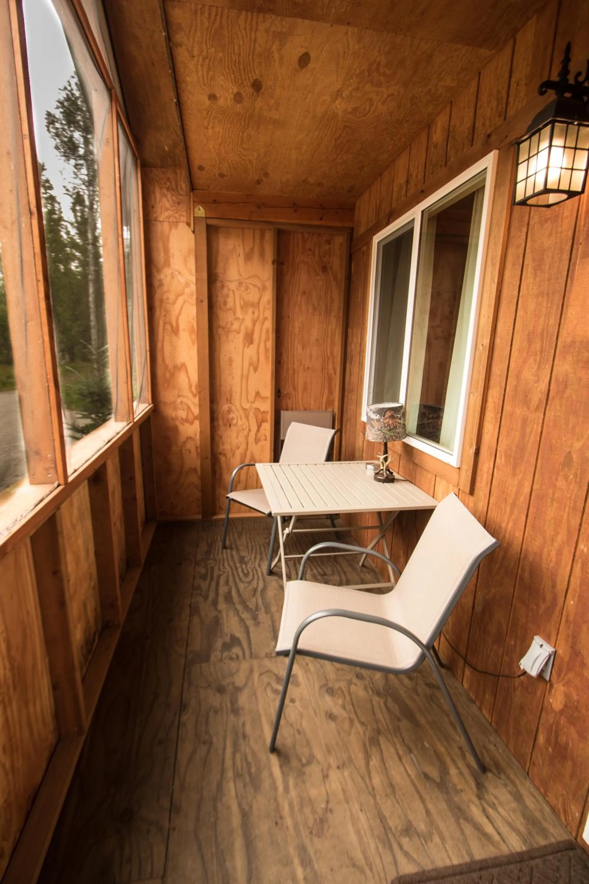 Balcony/Terrace in Talkeetna Wilderness Lodge & Cabin Rentals