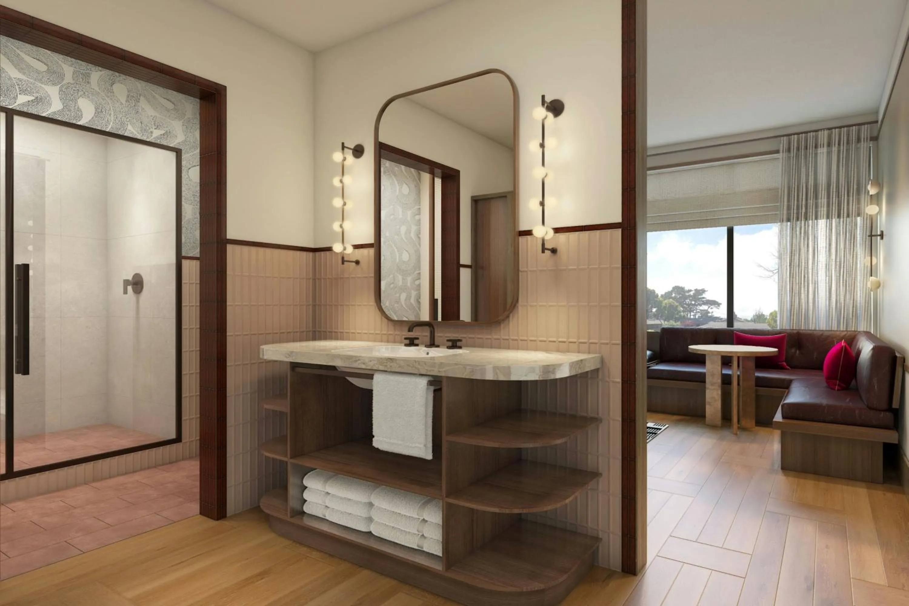 Bathroom in The Tallison Hotel, a Tribute Portfolio Hotel