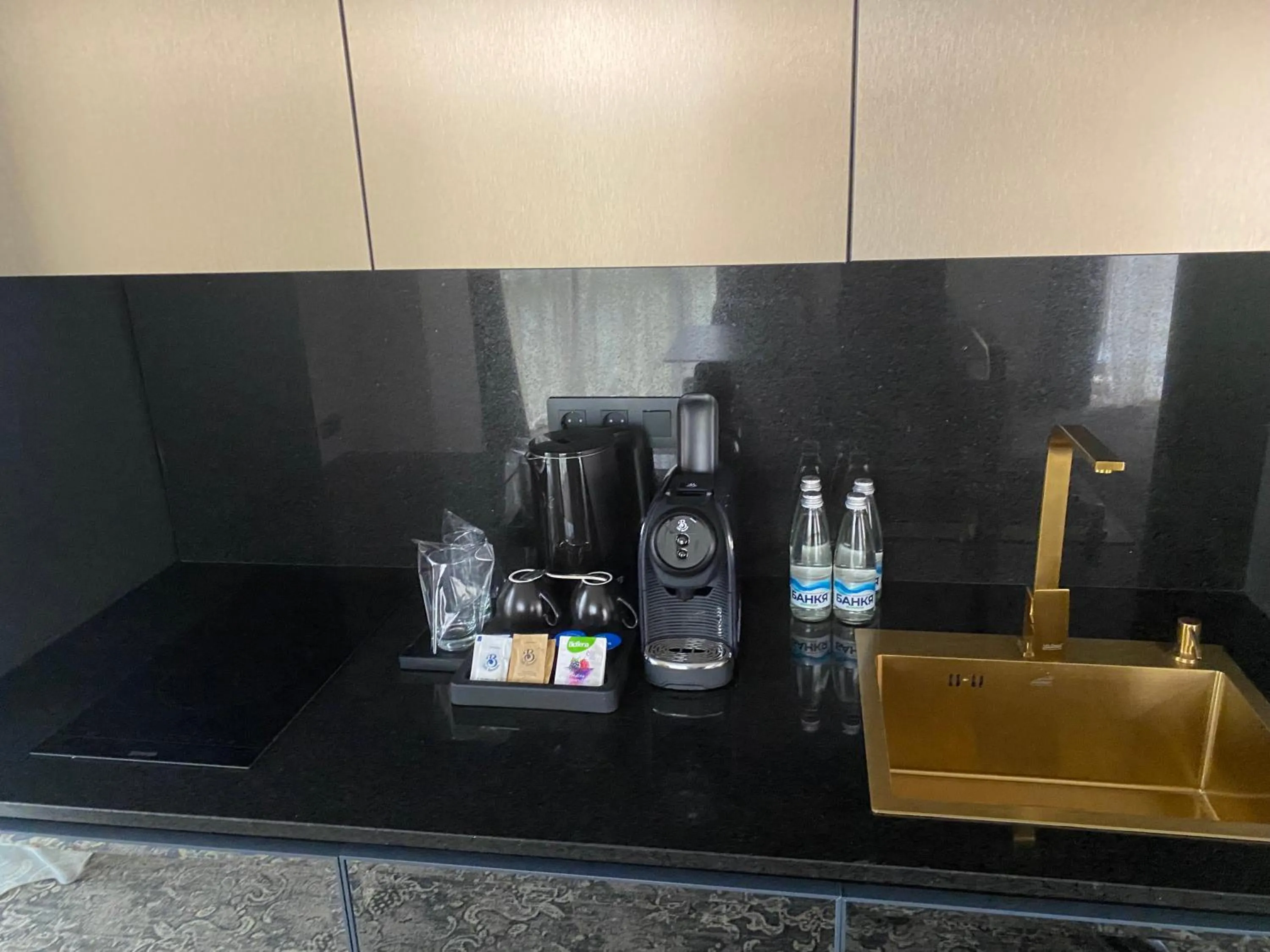 Kitchen or kitchenette in Hotel Royal Plovdiv