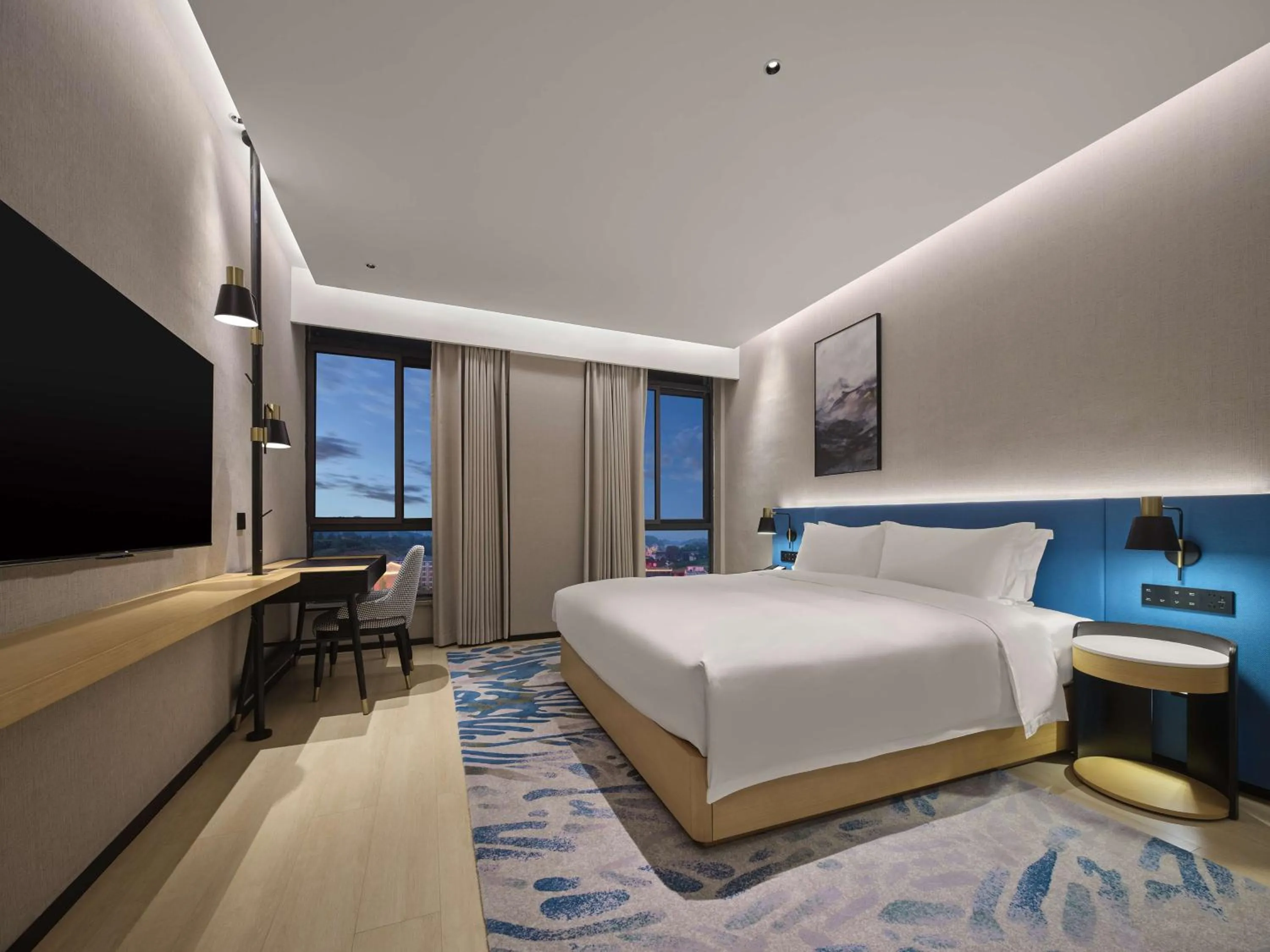 Bedroom, Bed in Hilton Garden Inn Huaihua Anjiang