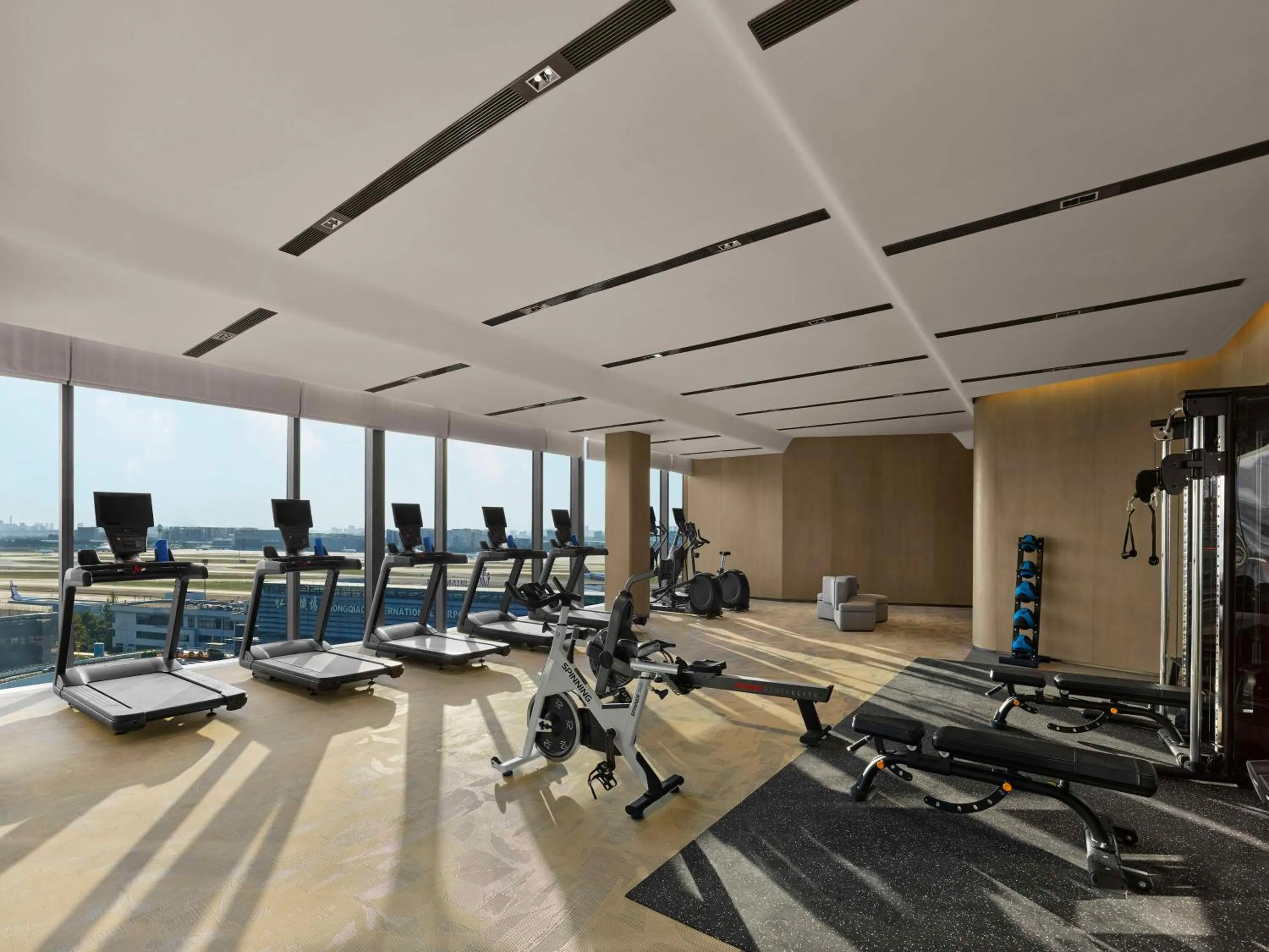 Fitness centre/facilities in Hilton Shanghai Hongqiao International Airport
