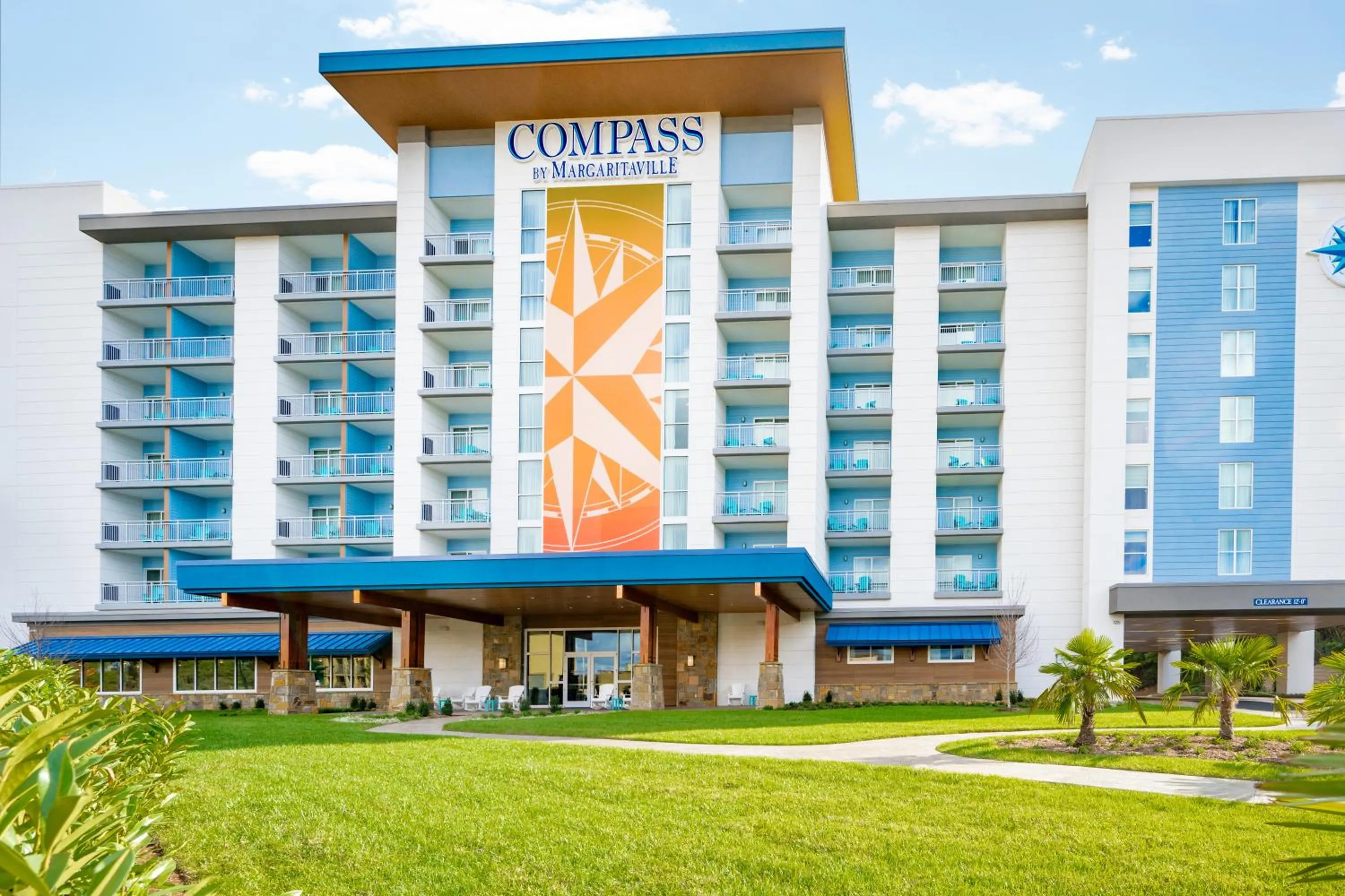 Property building in Compass by Margaritaville Hotel Pigeon Forge
