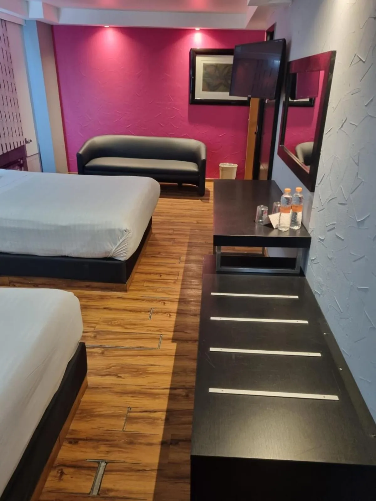 Decorative detail, Bed in Hotel Mexicali