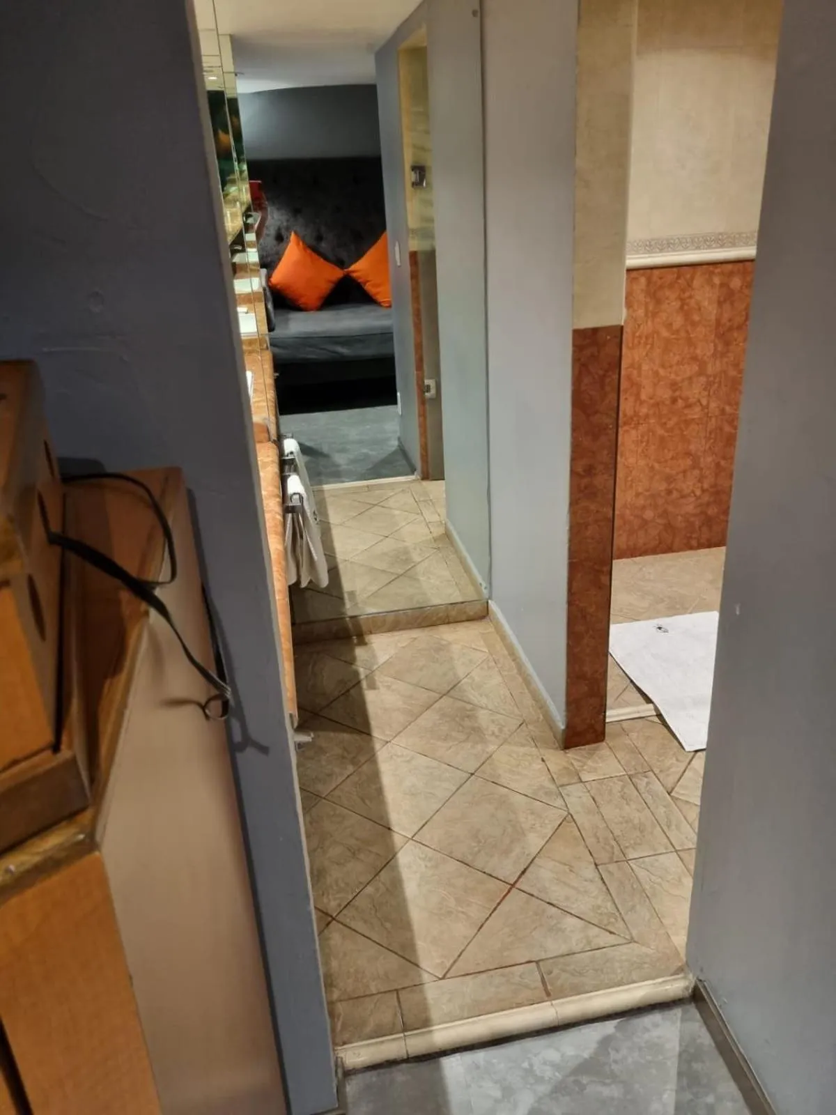 Bathroom, Bed in Hotel Mexicali