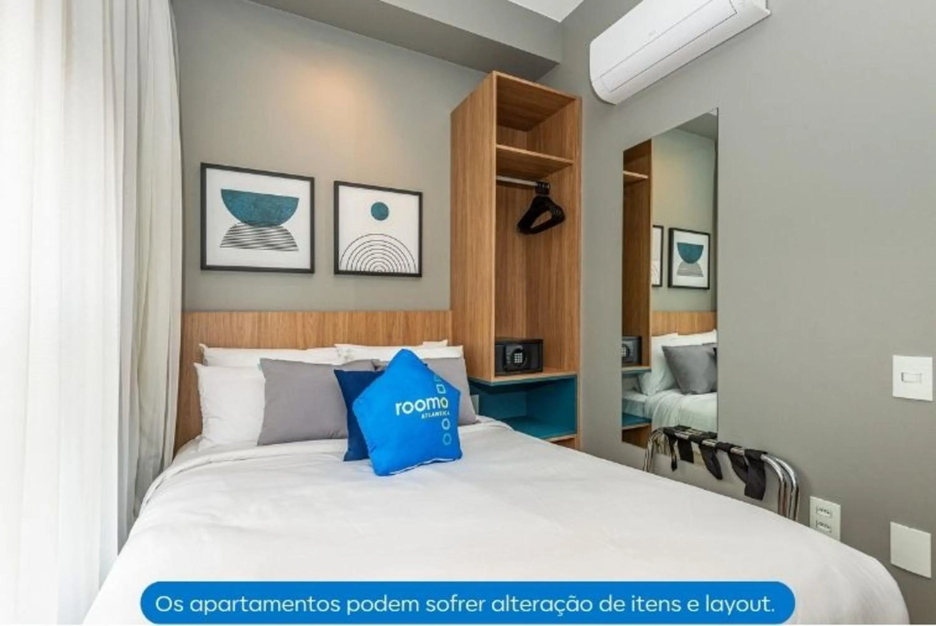 Bed in Roomo Transamerica SP Alto do Ipiranga