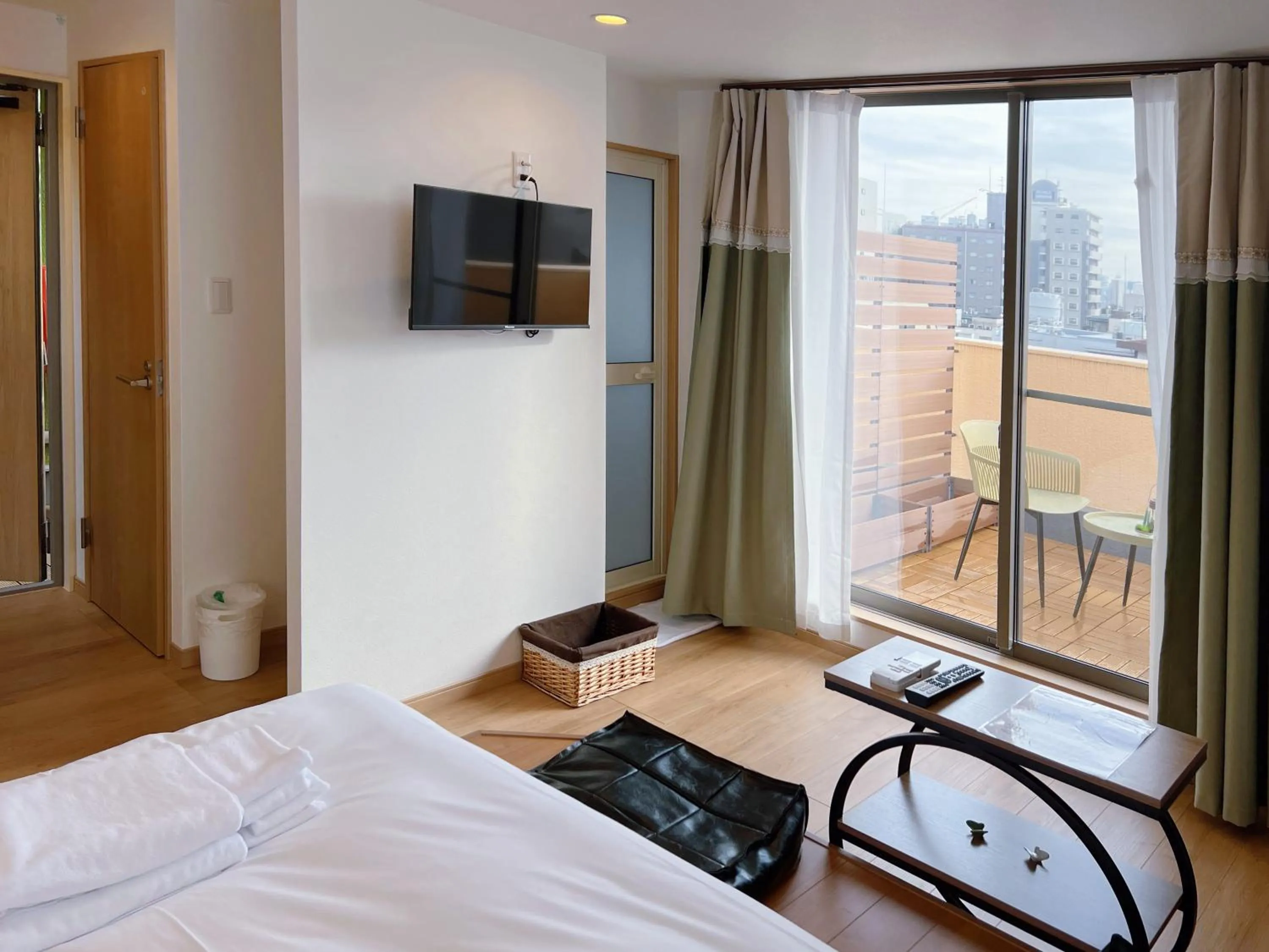 Living room, Bed in Softlight Inn Asakusa Tokyo