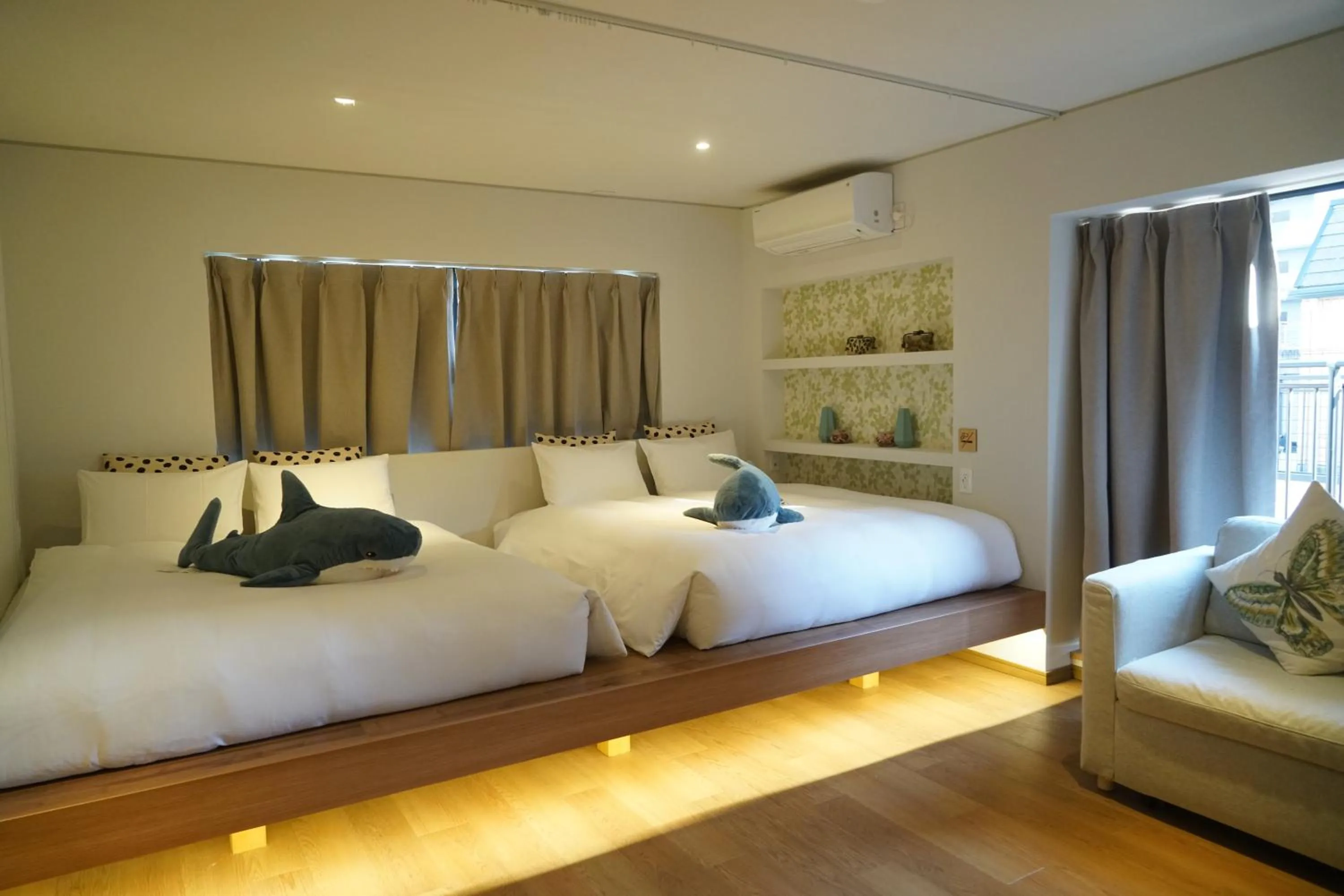 Bed in Softlight Inn Asakusa Tokyo