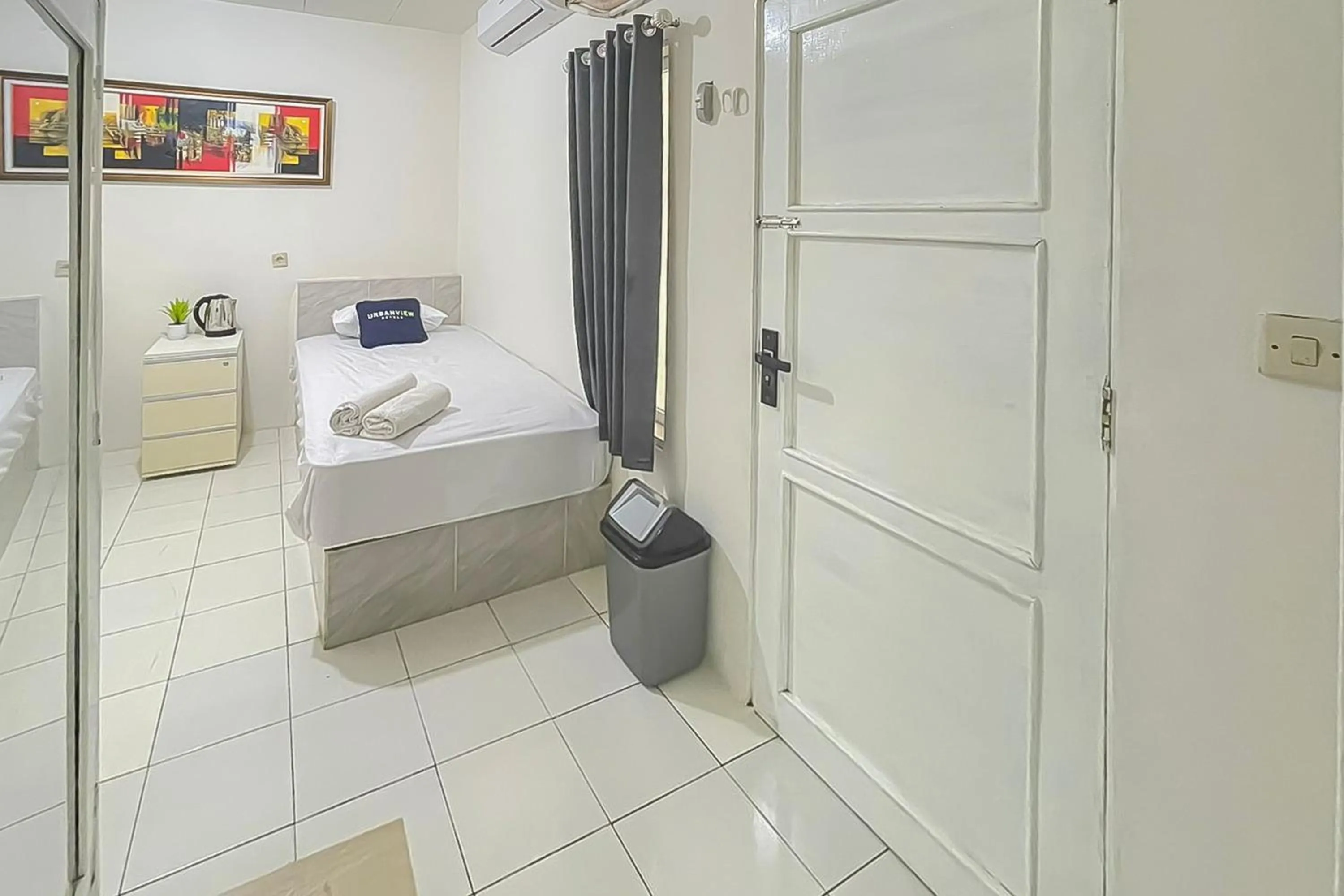 Bedroom, Bed in Urbanview Grey CSB Mall Cirebon