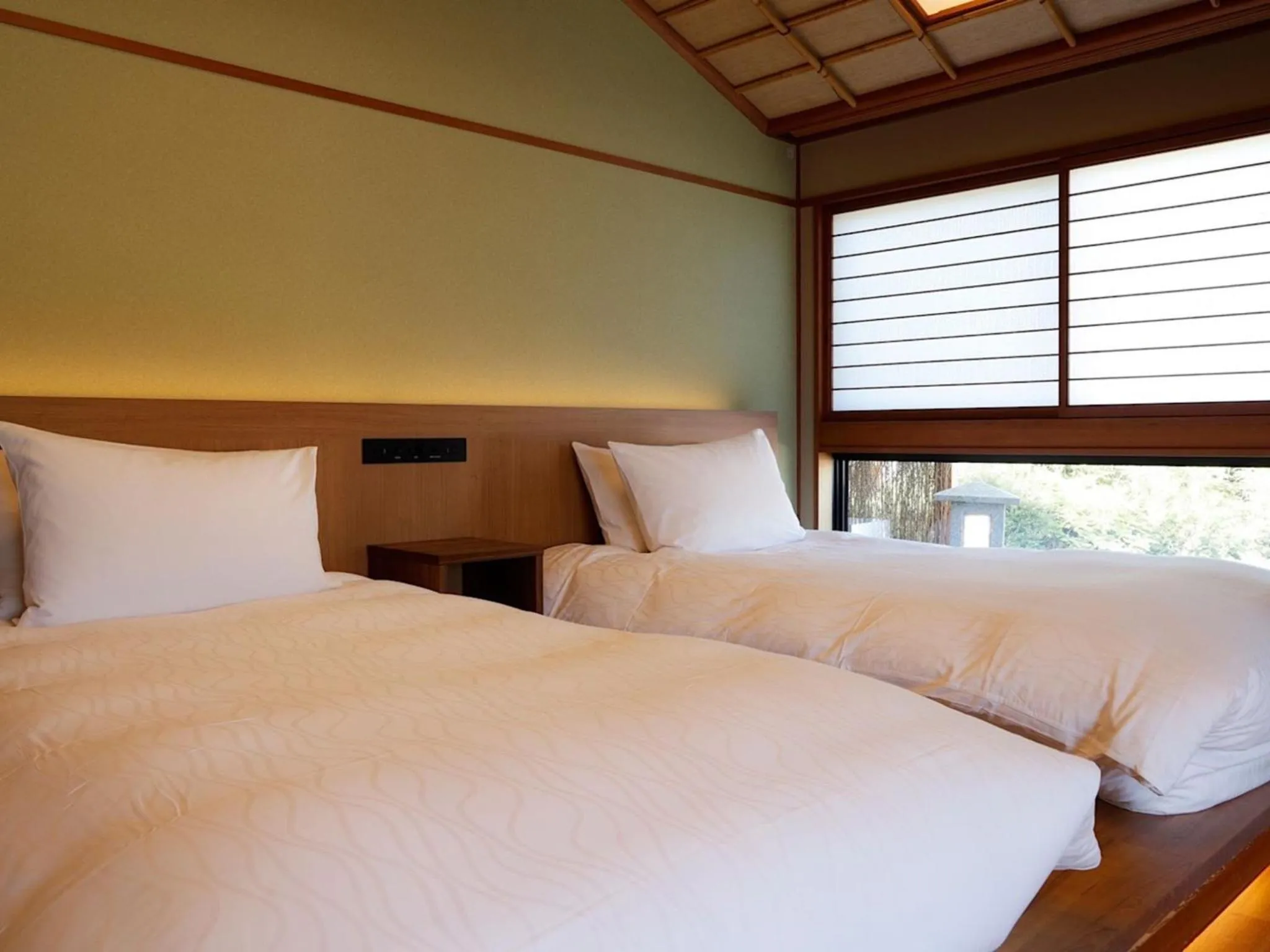 Bed in Kinosakinoyado Ryokufukaku