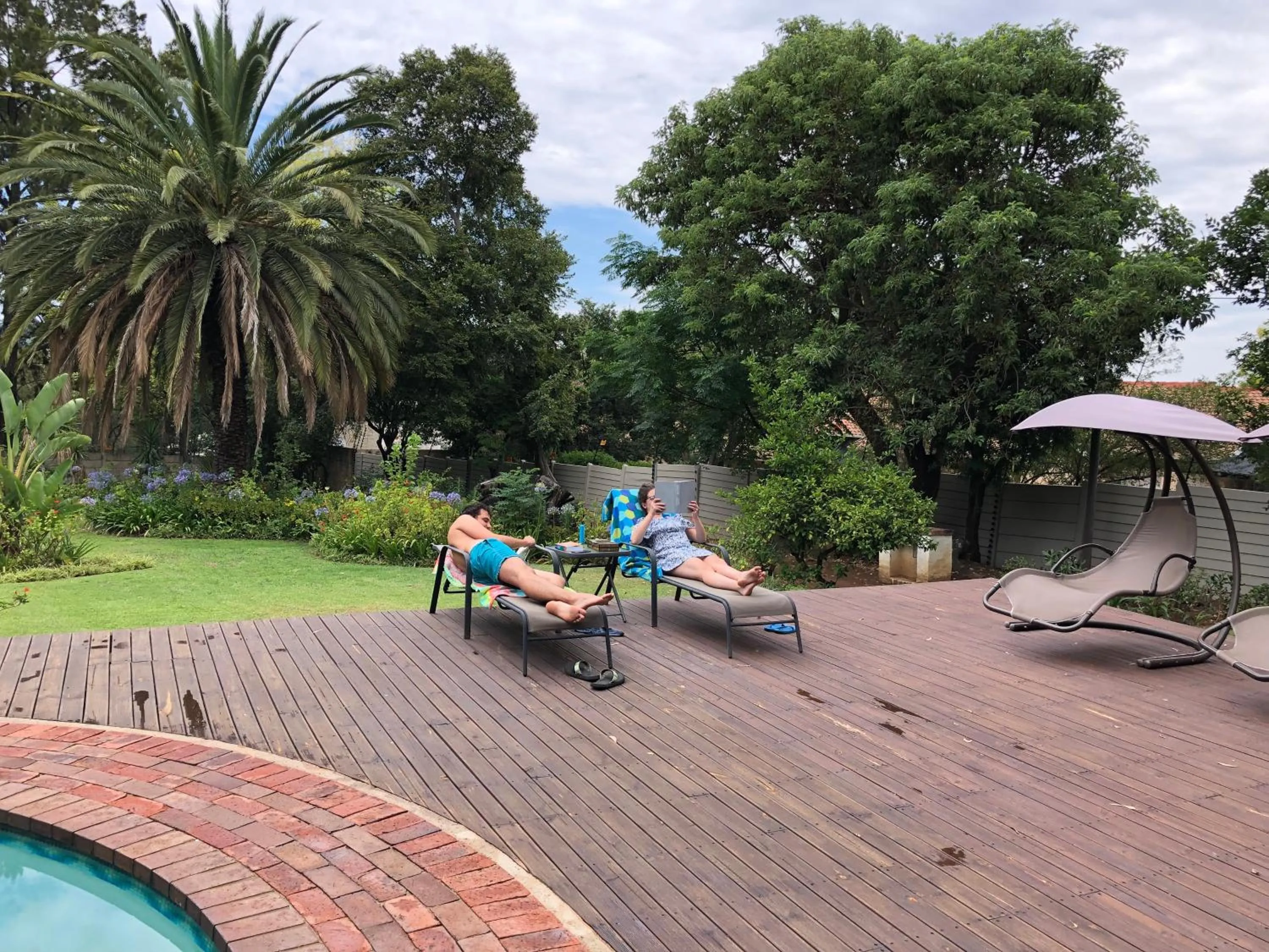 Garden view in The Haystack On Homestead