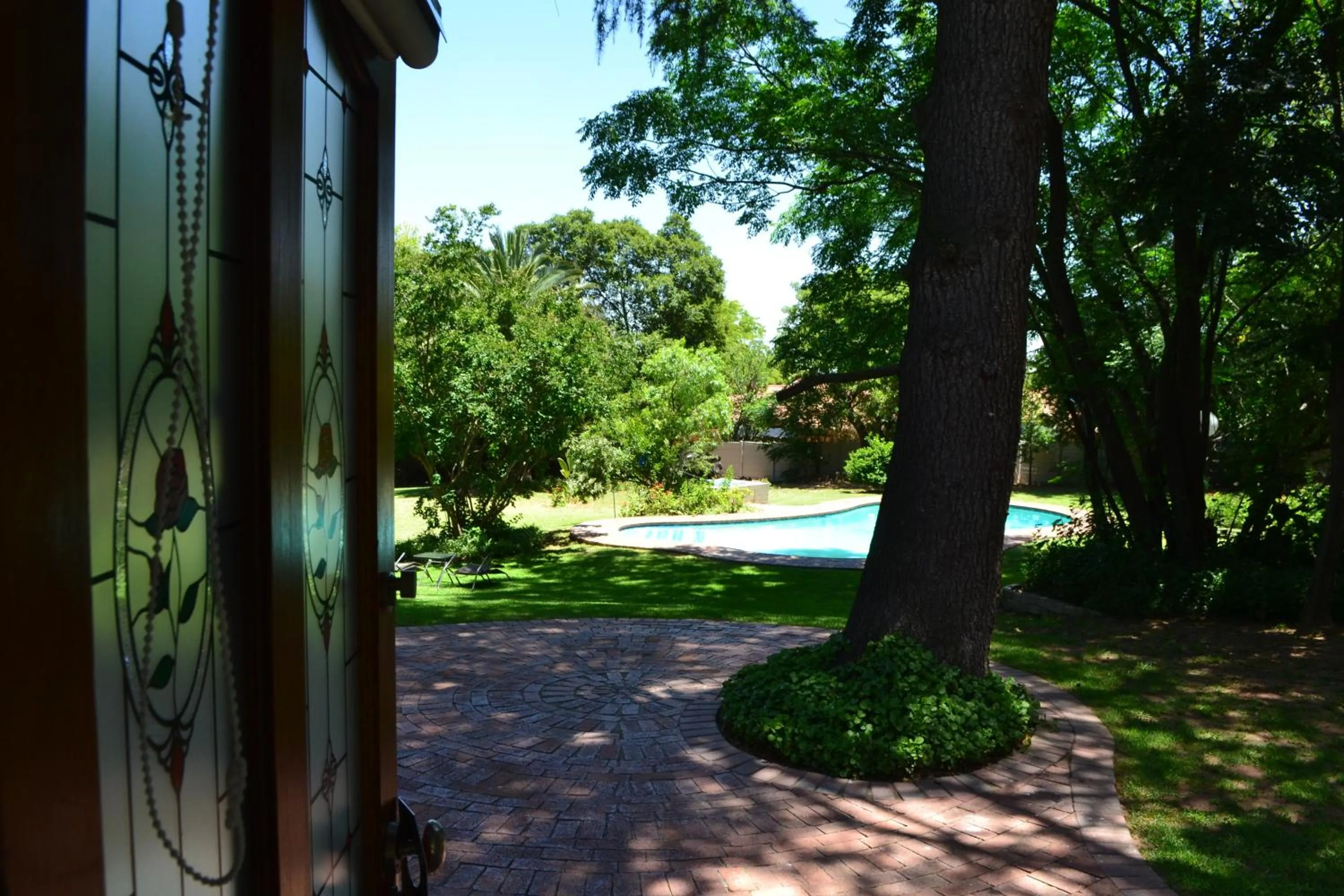 Garden view in The Haystack On Homestead