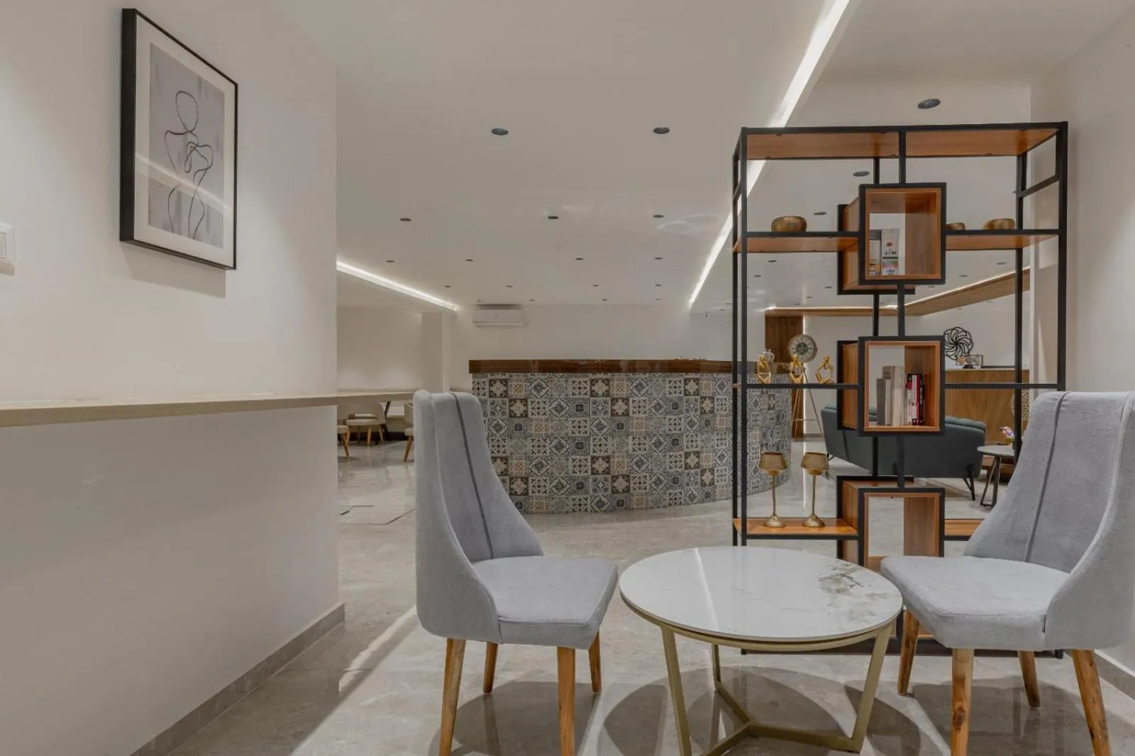 Seating area in Akoya Business Hotel - Smart Stays, Whitefield