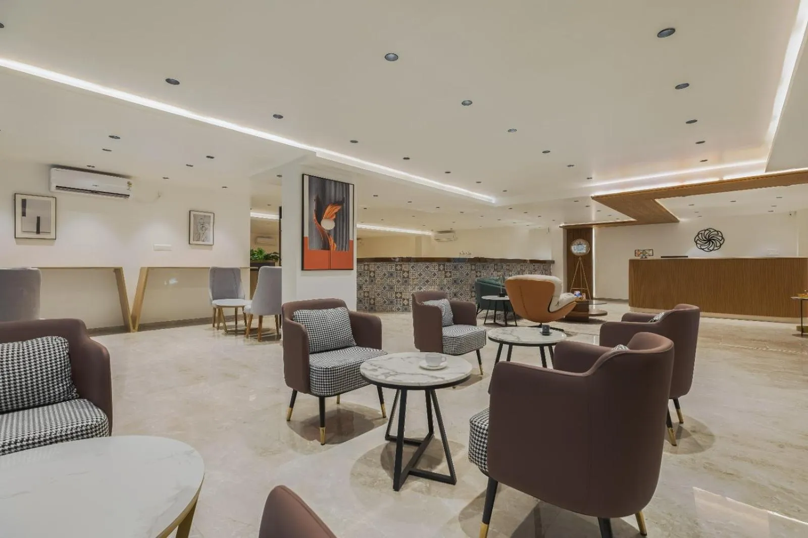 Seating area in Akoya Business Hotel - Smart Stays, Whitefield