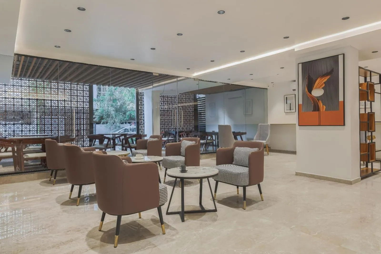 Seating area in Akoya Business Hotel - Smart Stays, Whitefield