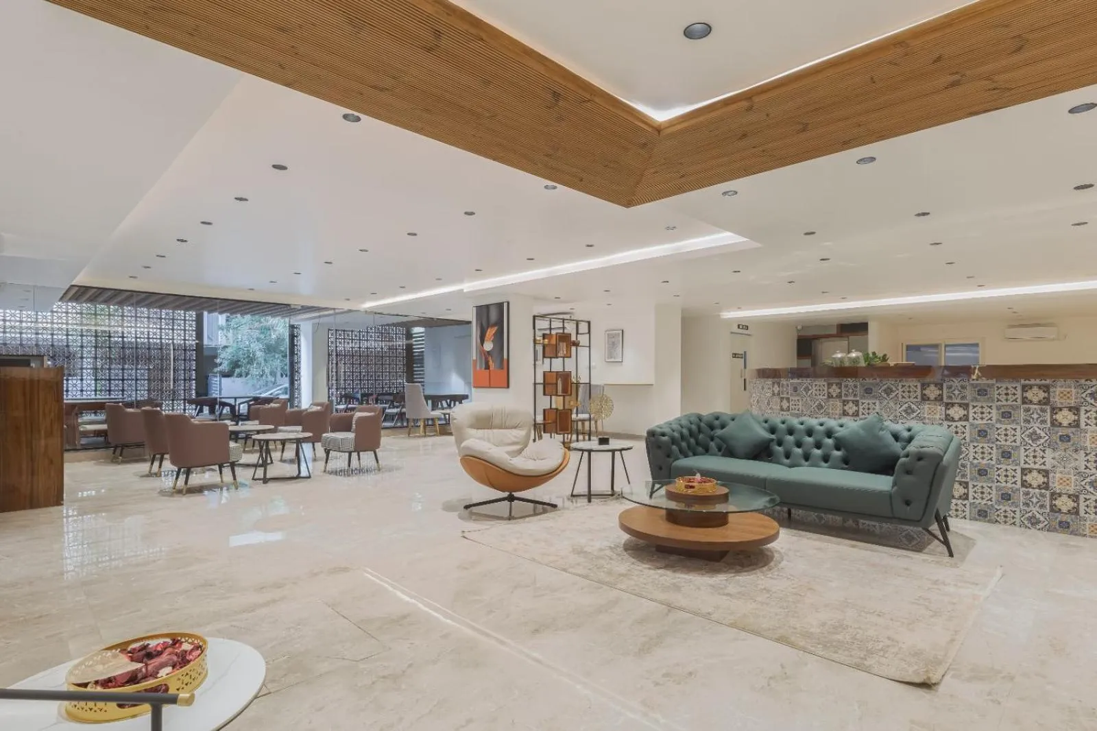 Seating area in Akoya Business Hotel - Smart Stays, Whitefield