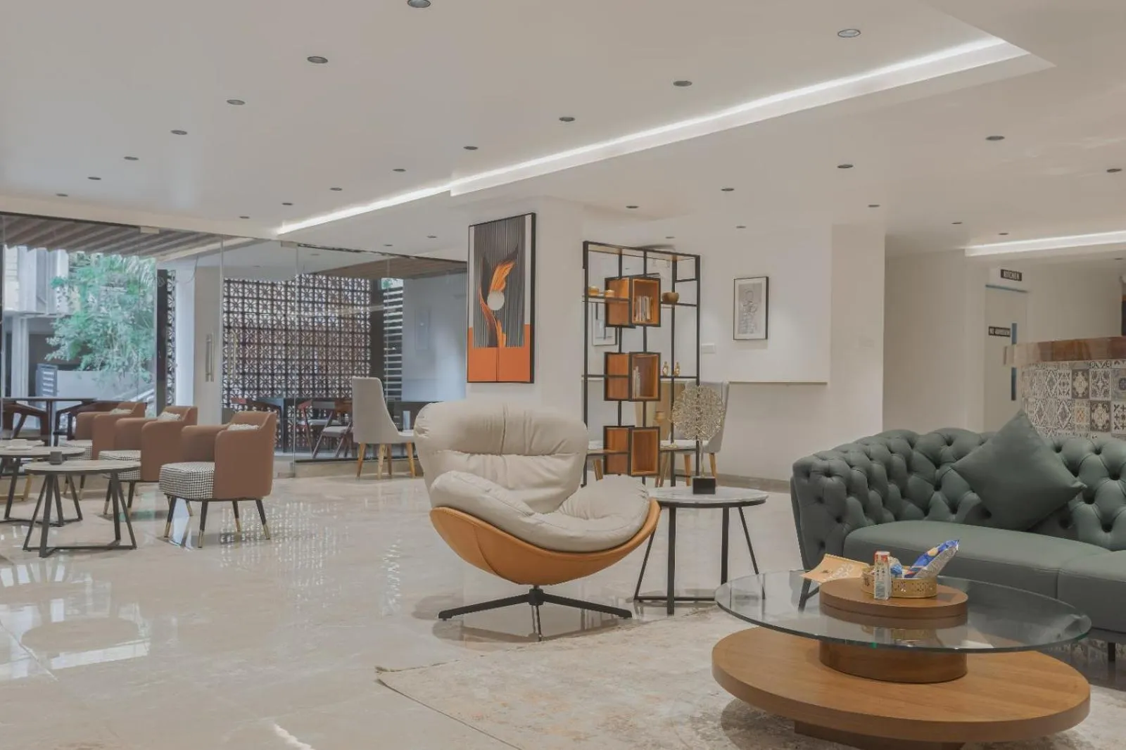 Living room in Akoya Business Hotel - Smart Stays, Whitefield