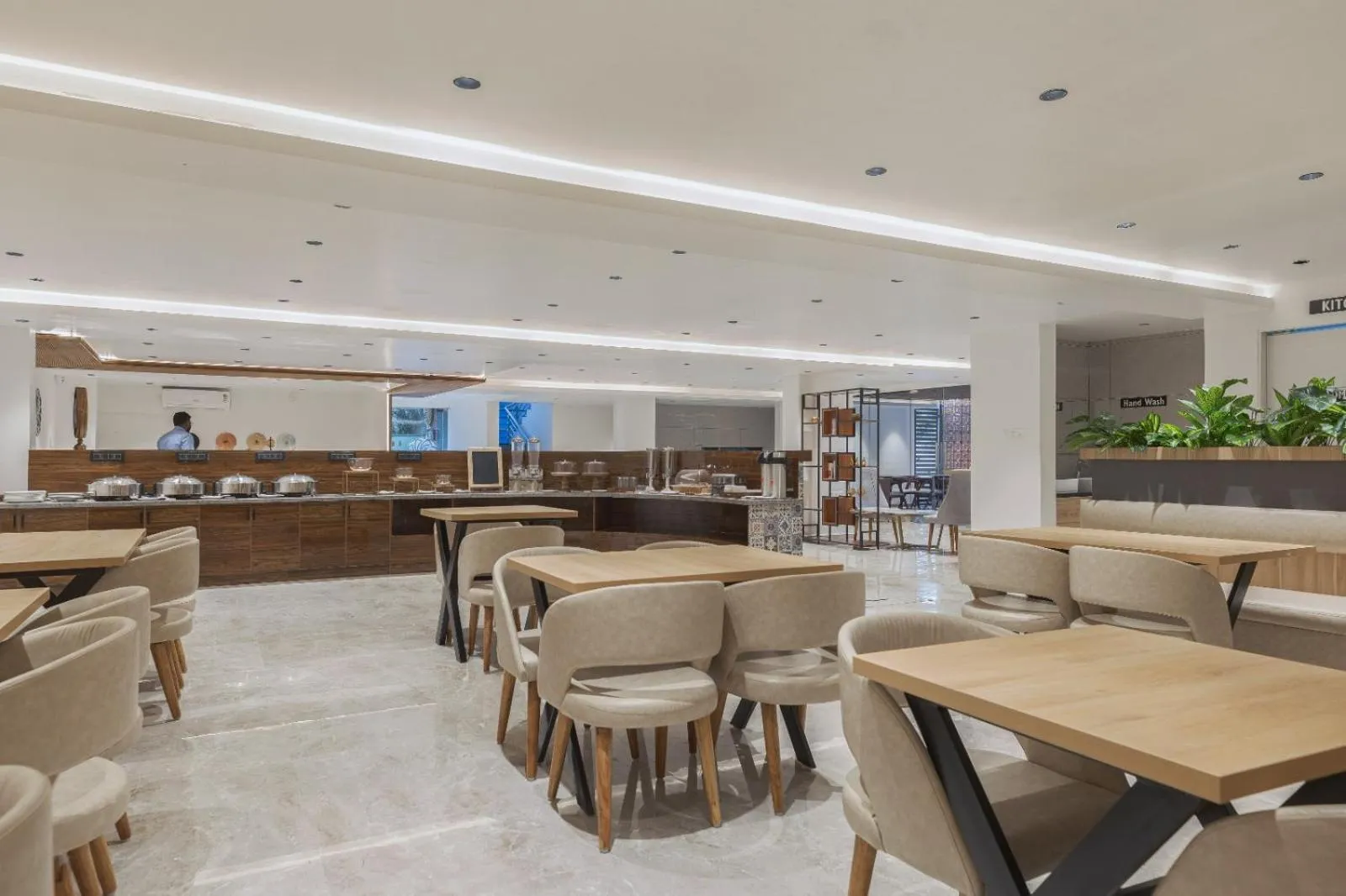 Restaurant/places to eat in Akoya Business Hotel - Smart Stays, Whitefield