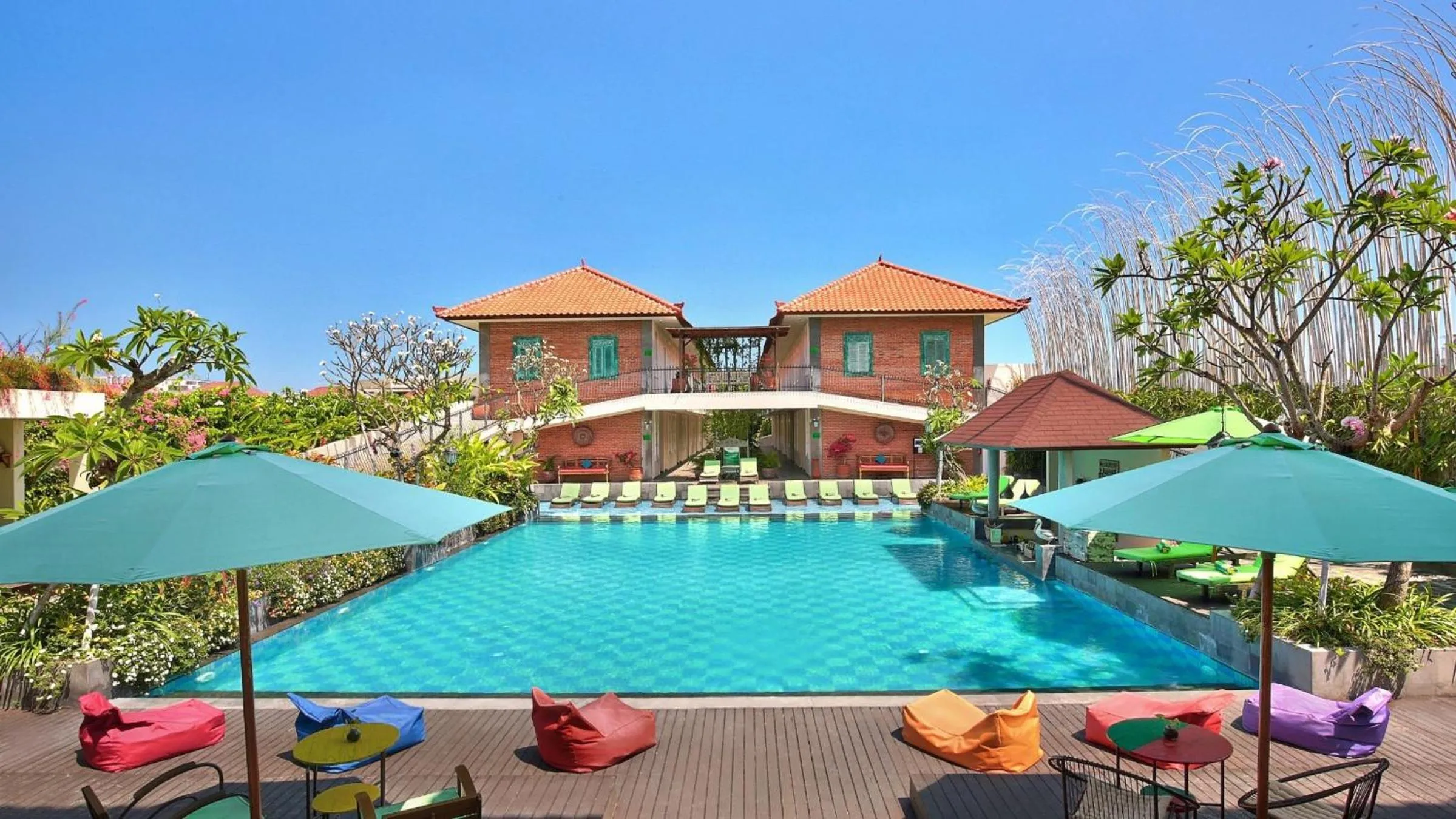 Pool view in SOLTERRA SEMINYAK Boutique Hotel & Spa Powered by Archipelago