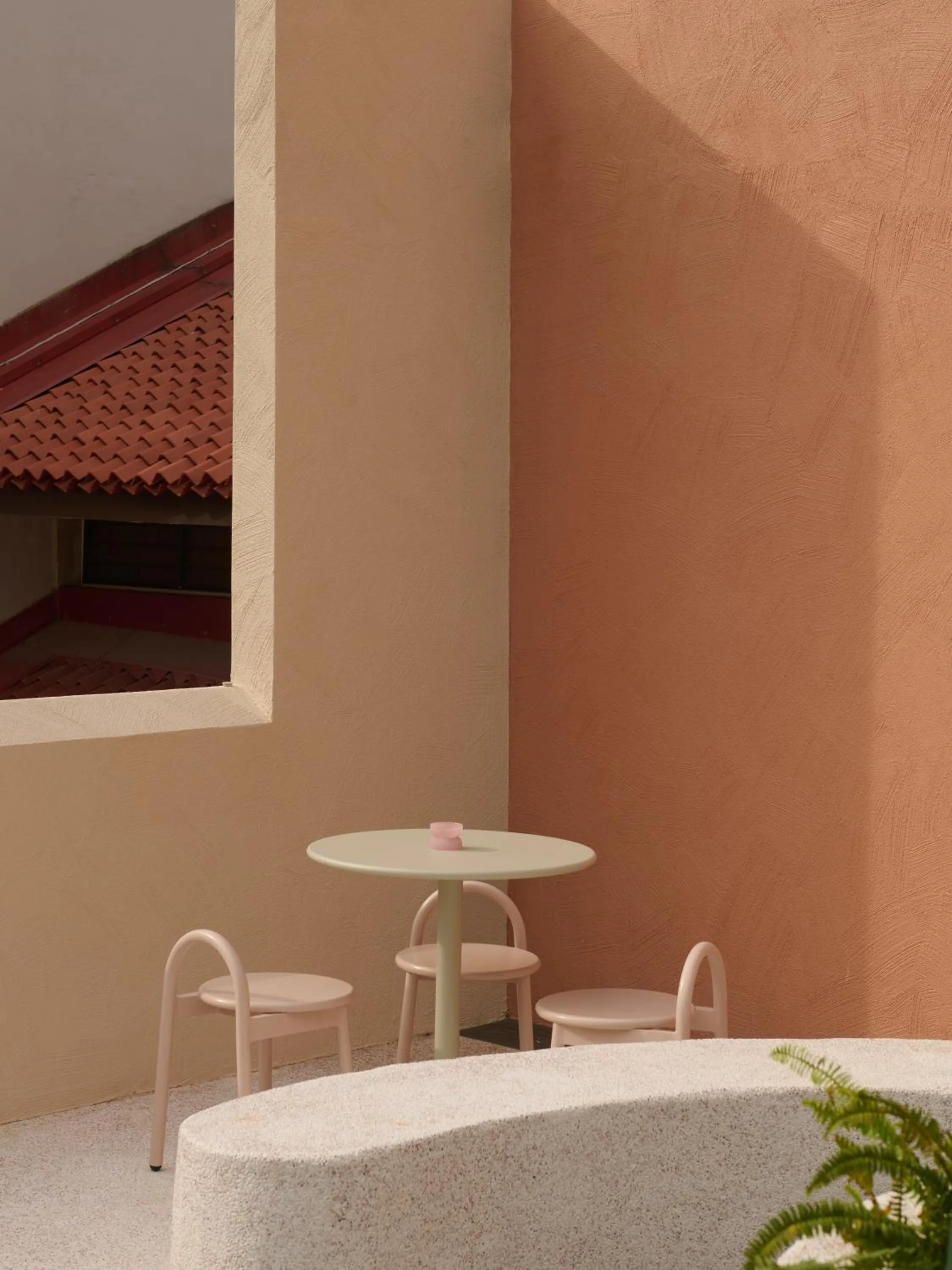 Seating area in KINN Habitat