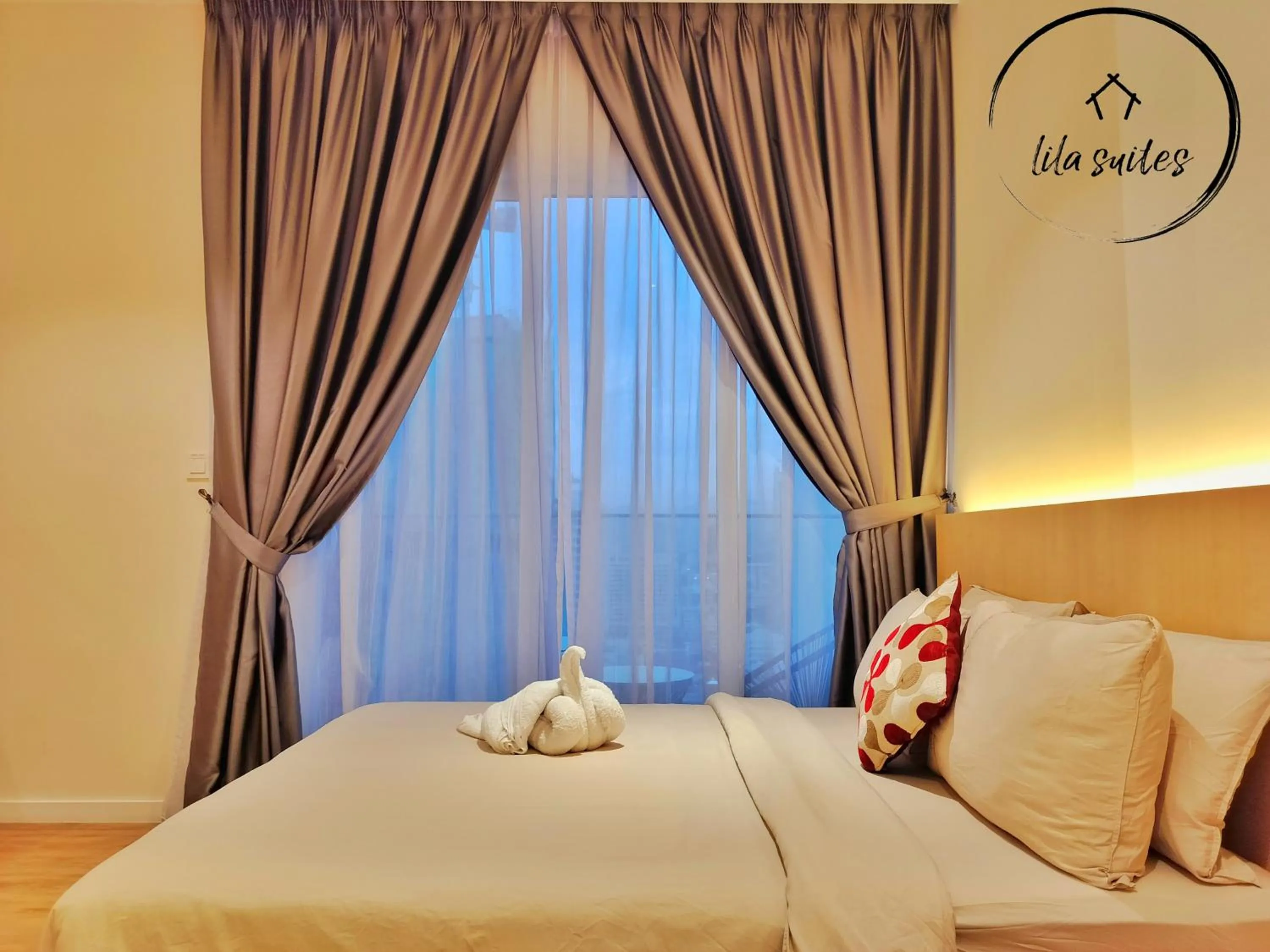 Bed in Lila Suites Quill Residence KLCC