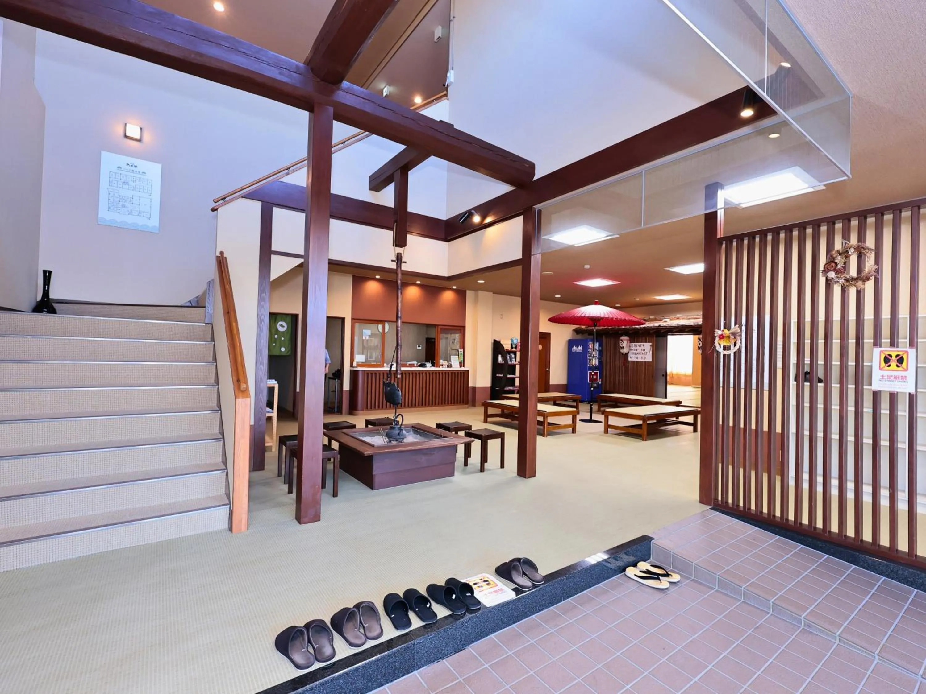 Lobby or reception in Oyado Hachibei