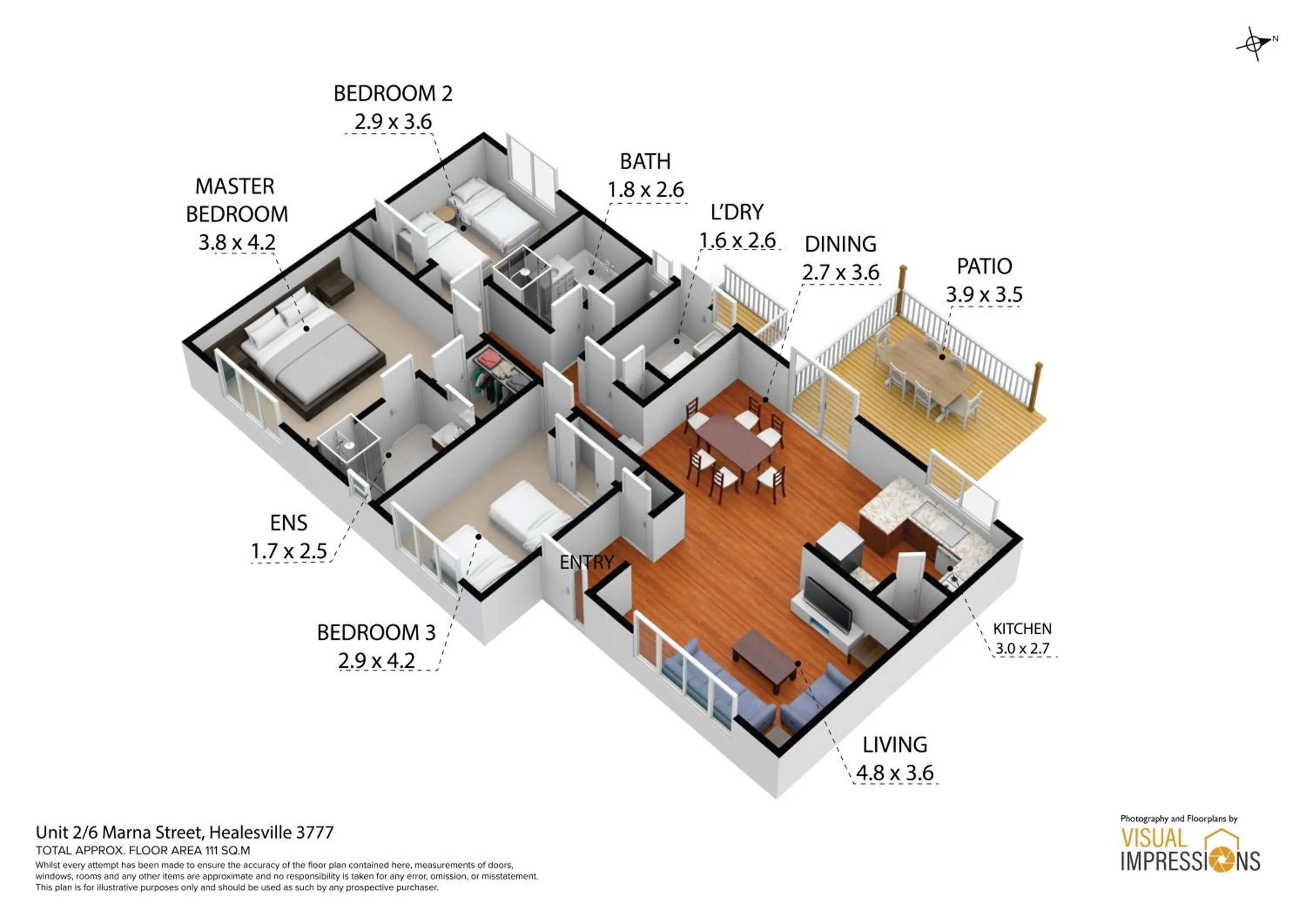Floor plan in Yarra Gables