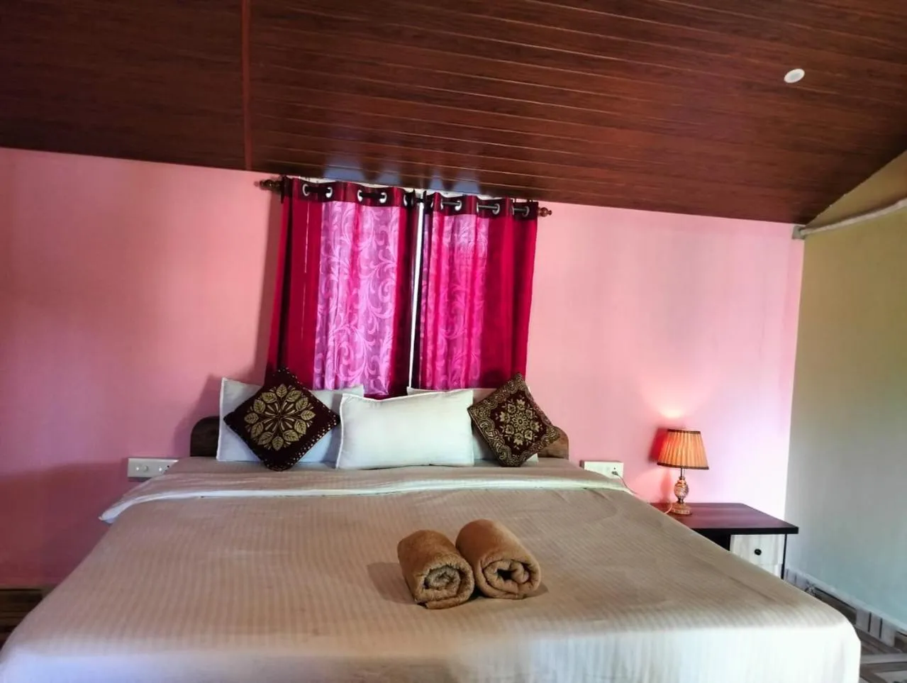 Bed in Agonda Holiday Home