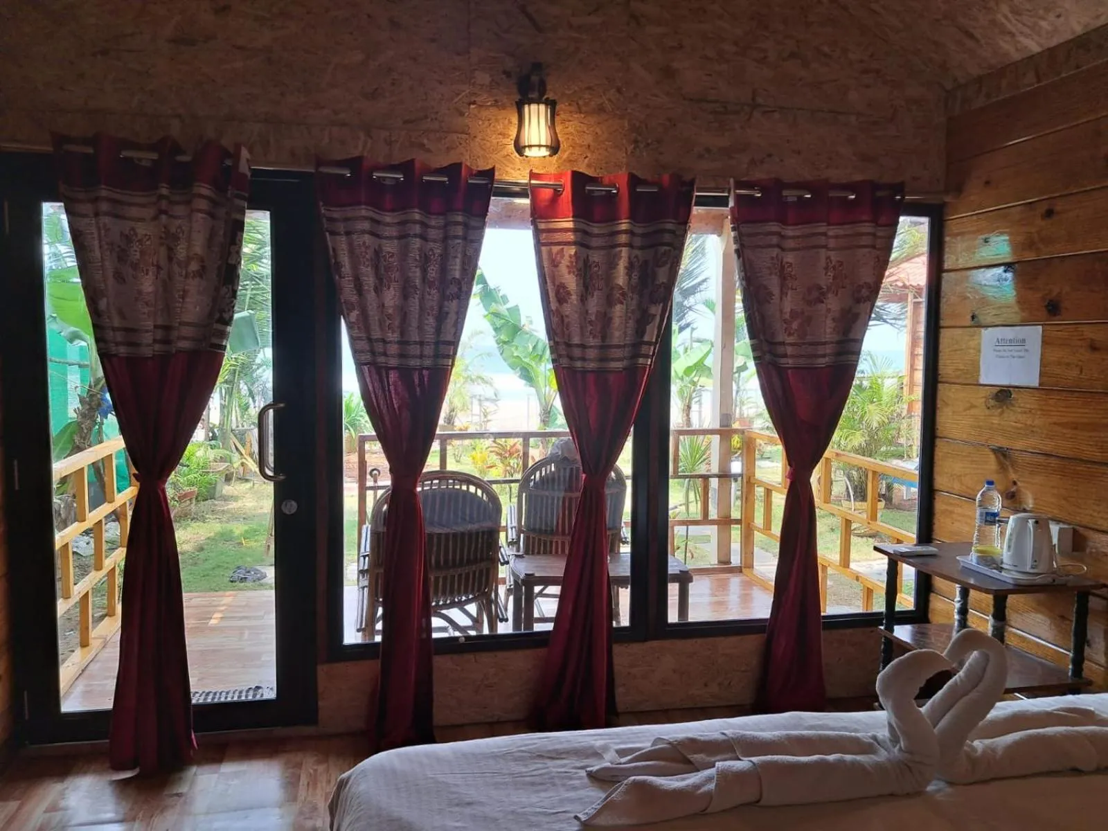 Bed in Agonda Holiday Home