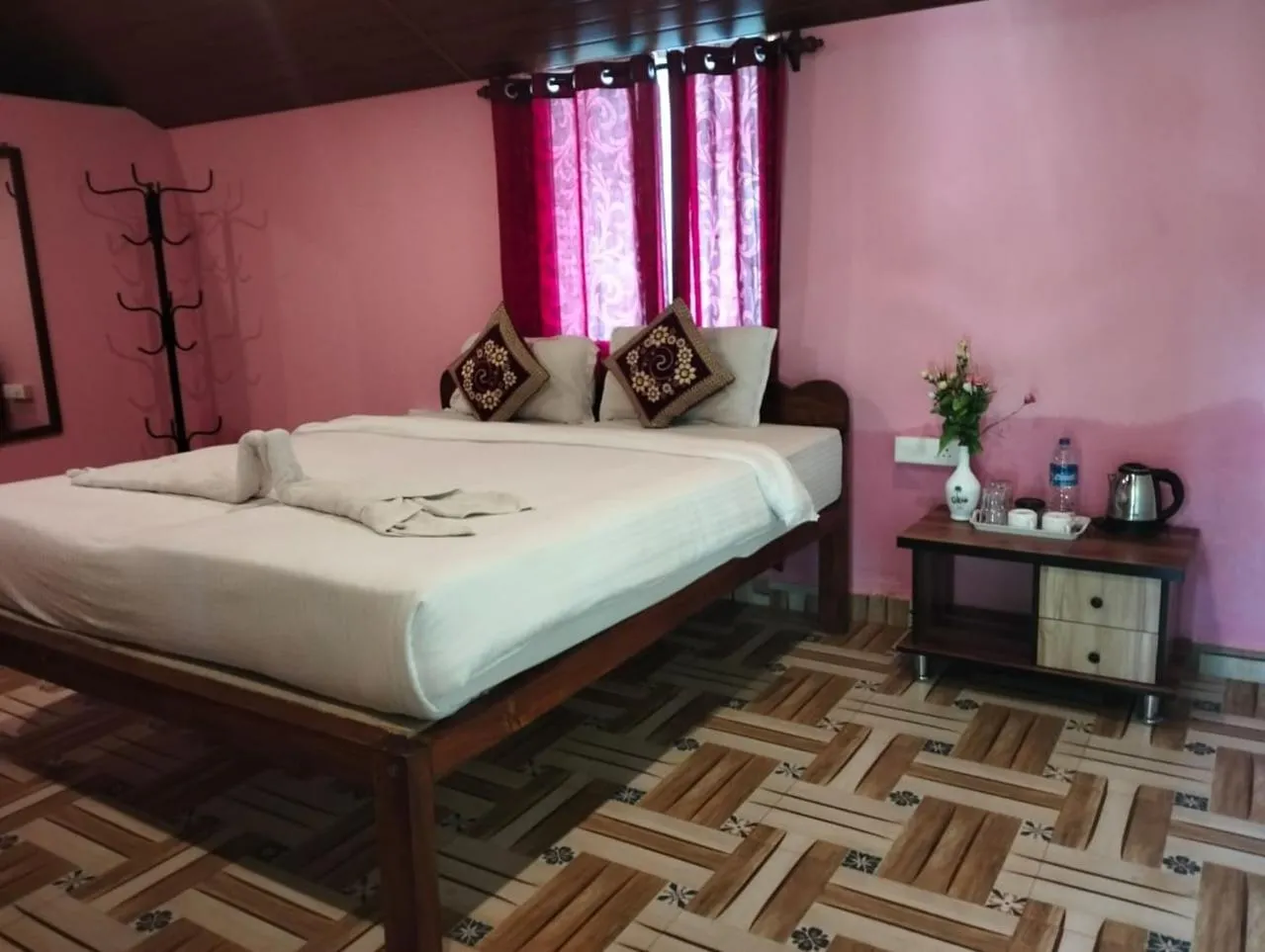 Bed in Agonda Holiday Home