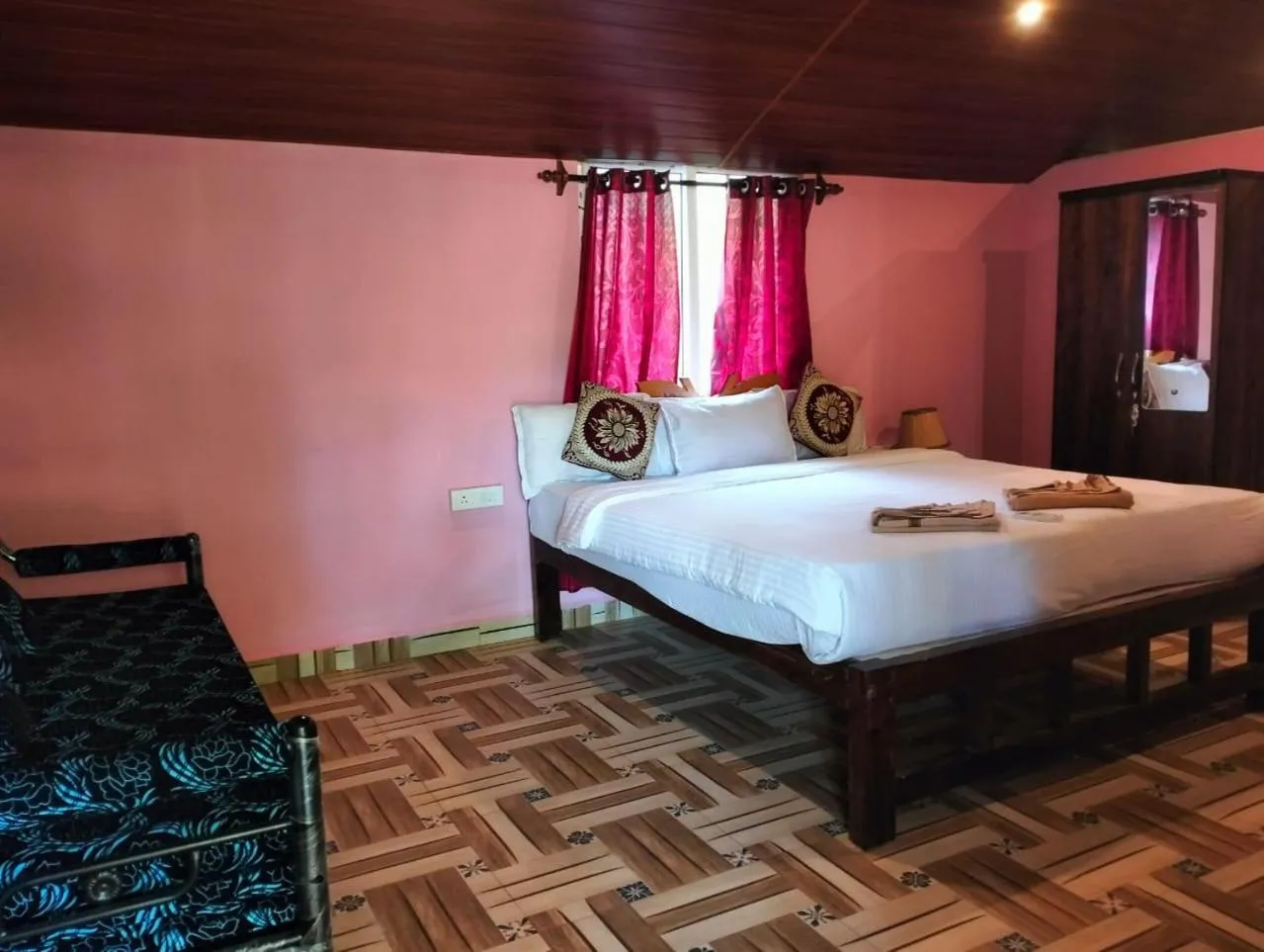 Bed in Agonda Holiday Home