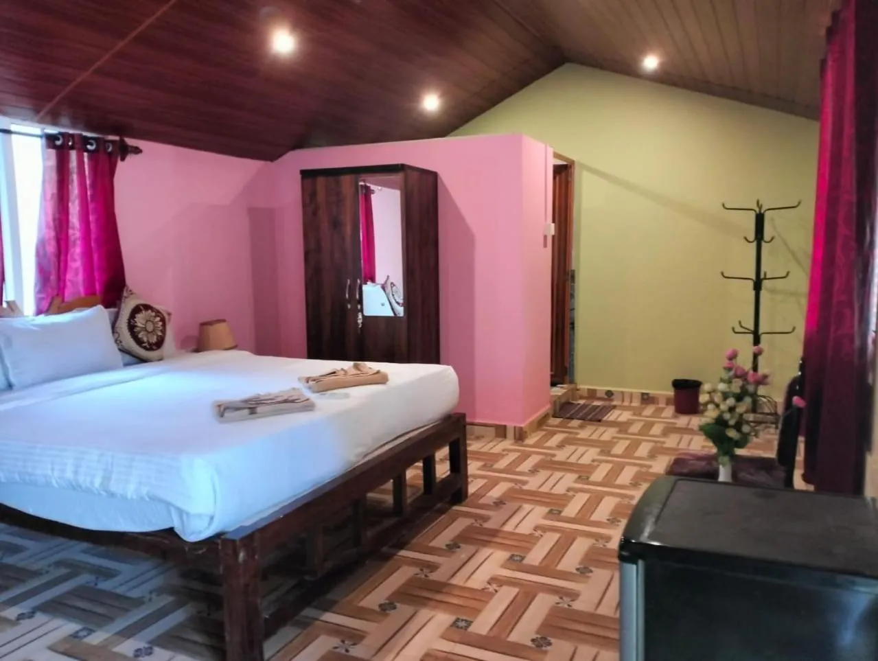 Bed in Agonda Holiday Home