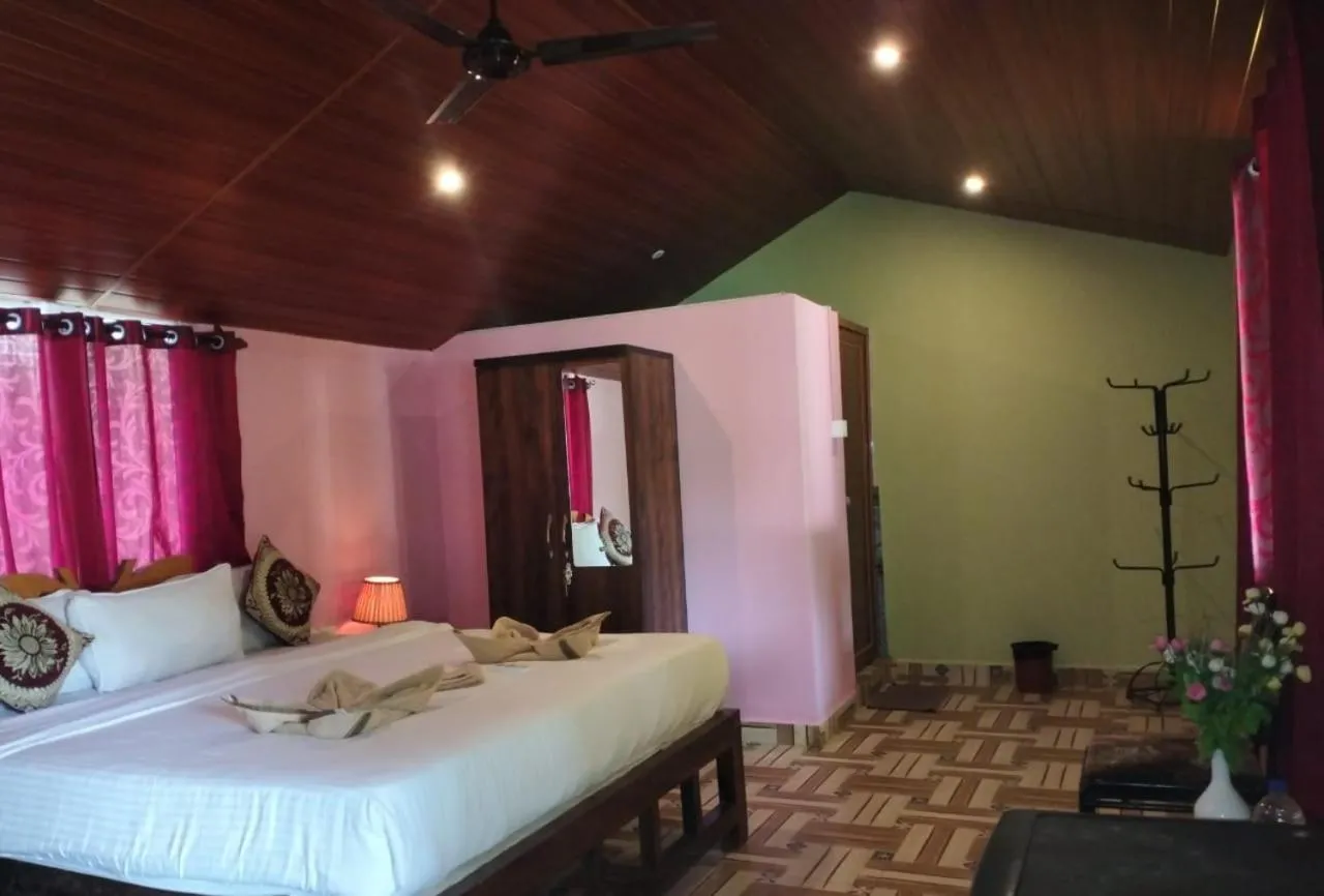 Bed in Agonda Holiday Home