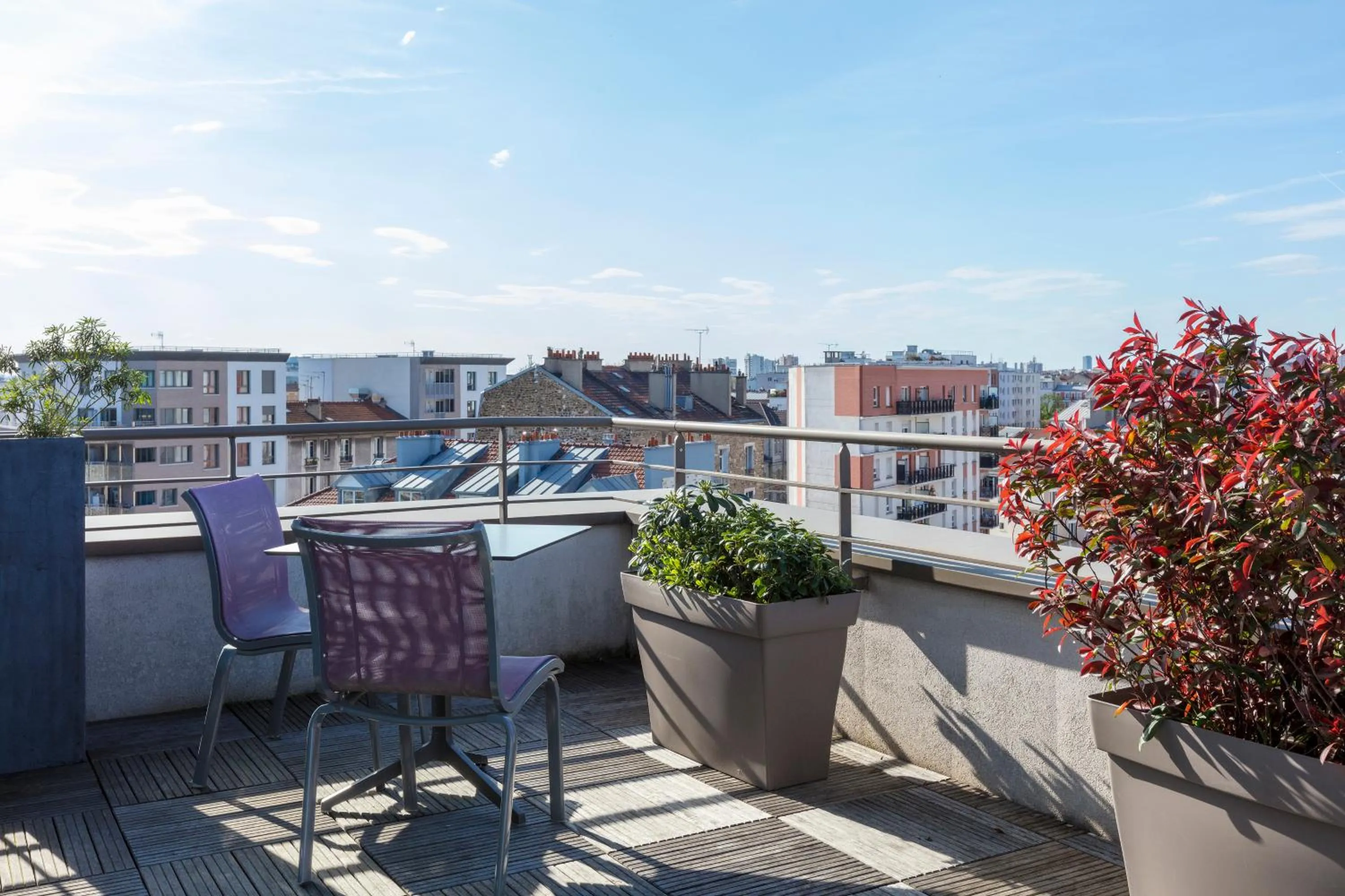 Balcony/Terrace in Novotel Paris Saint Denis Stade Basilique
