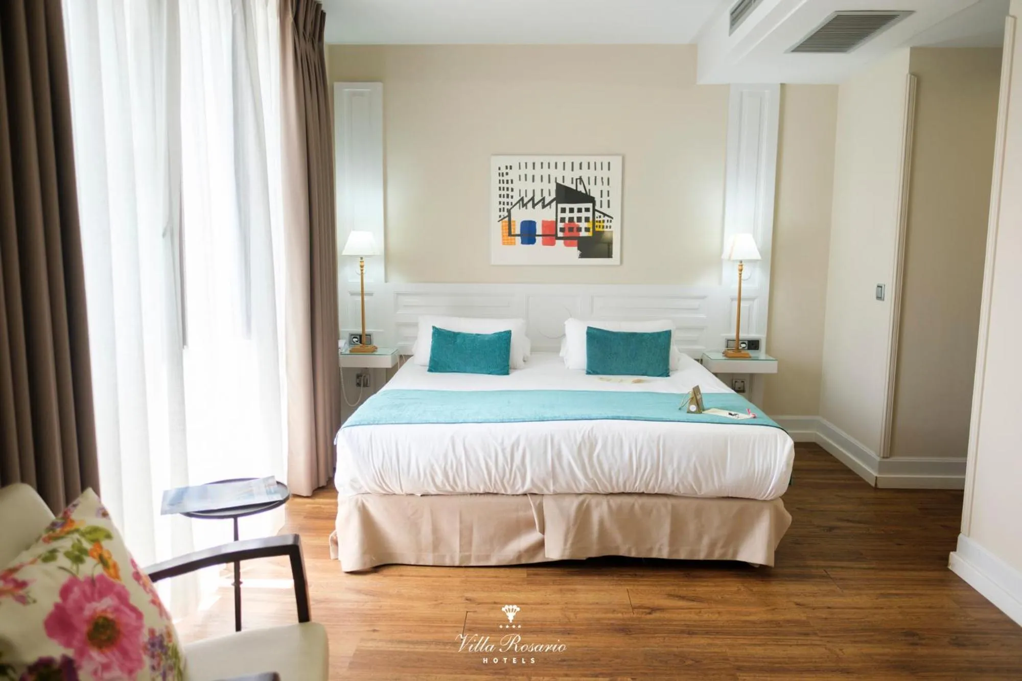 Bed in Hotel Villa Rosario, Palacete