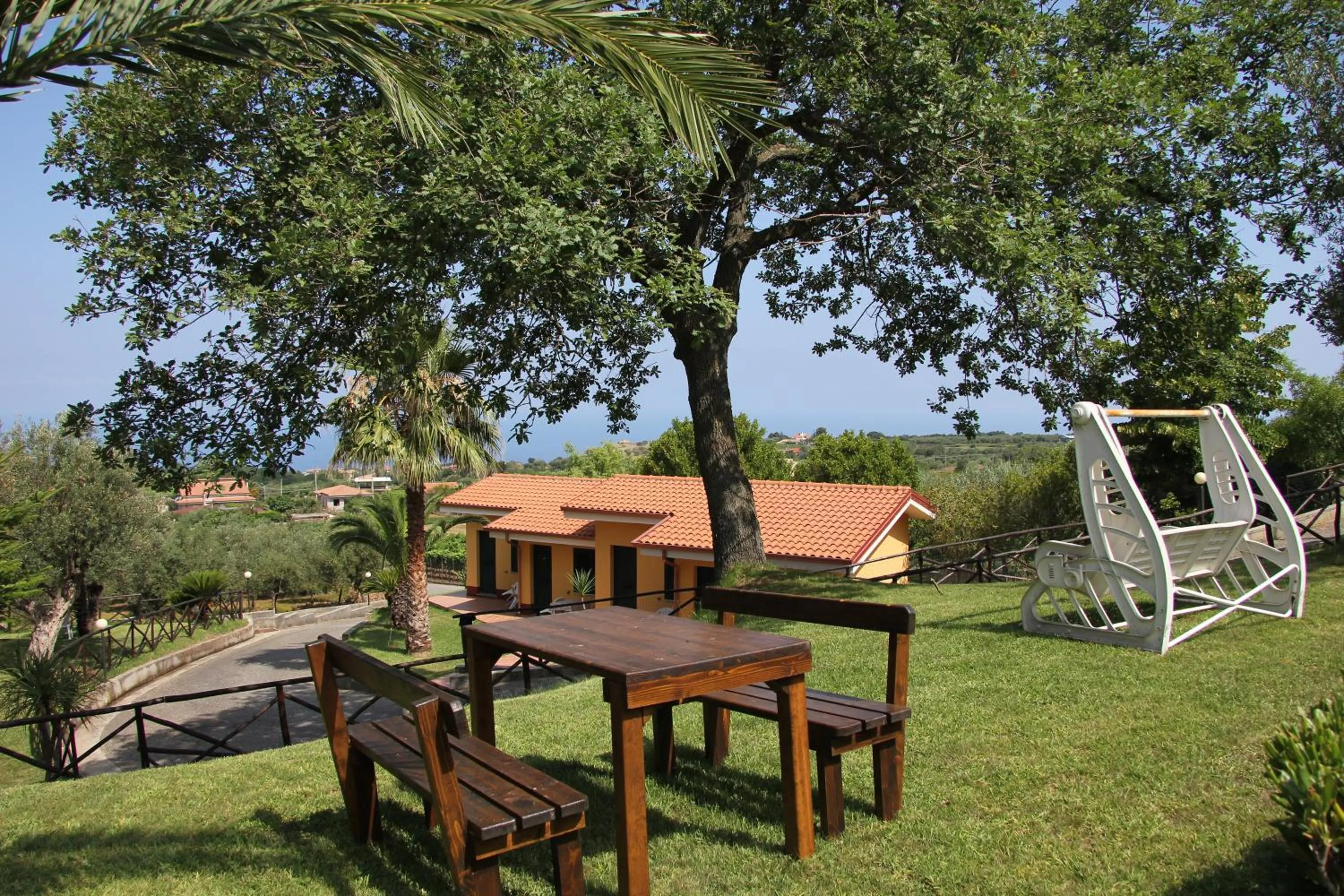 Garden view in Borgo San Cosmo Tropea